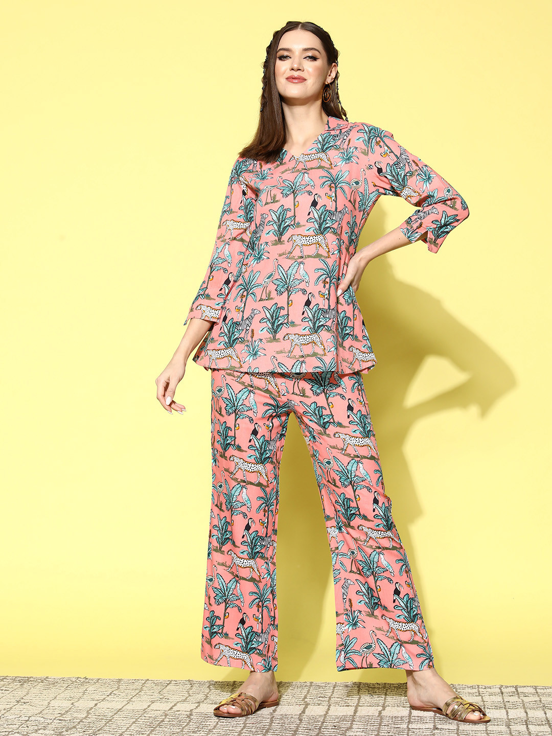 

all about you Printed Co-Ords, Pink
