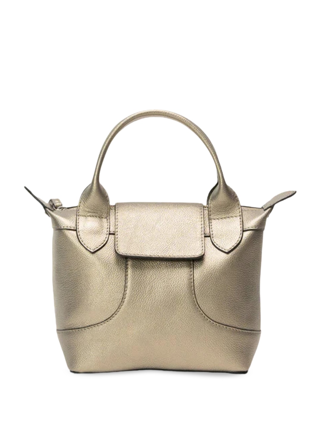 

Mistry Leather Structured Handheld Bag, Bronze