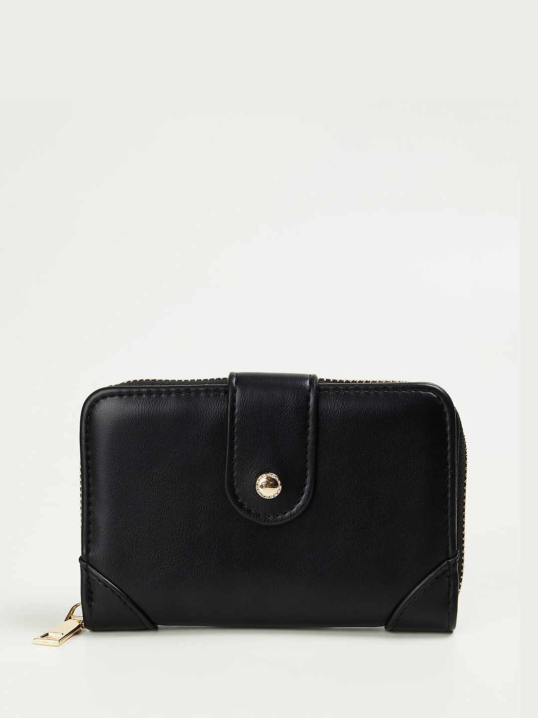 

Ginger by Lifestyle Women Zip Around Wallet, Black