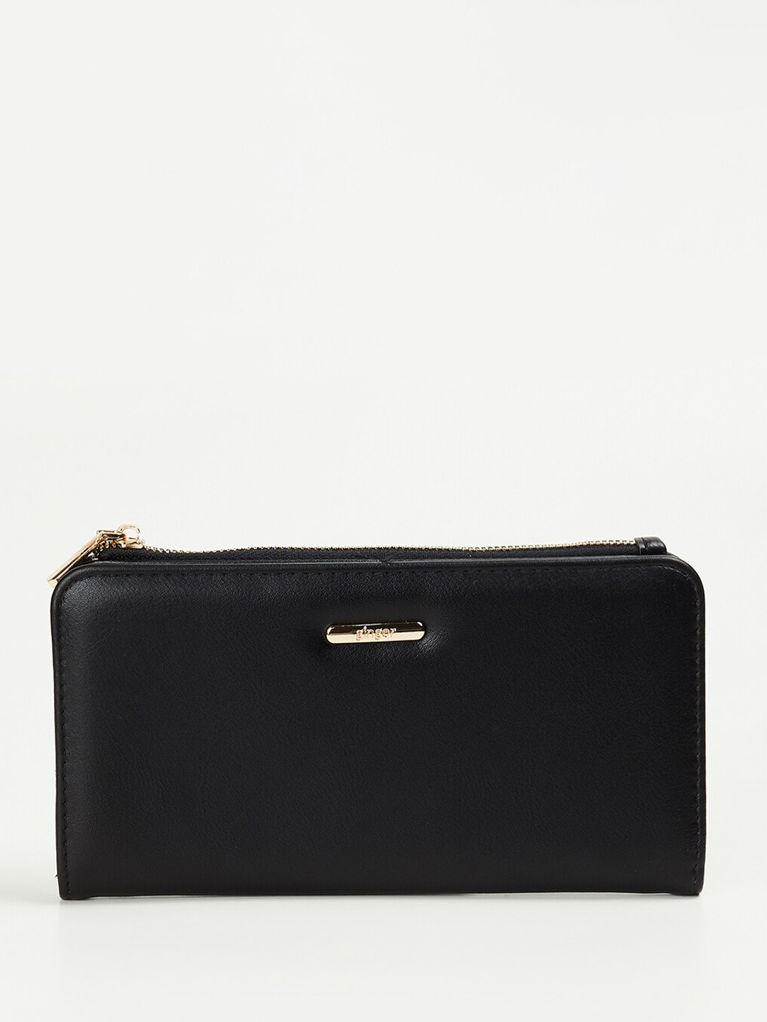 

Ginger by Lifestyle Women Zip Around Wallet, Black