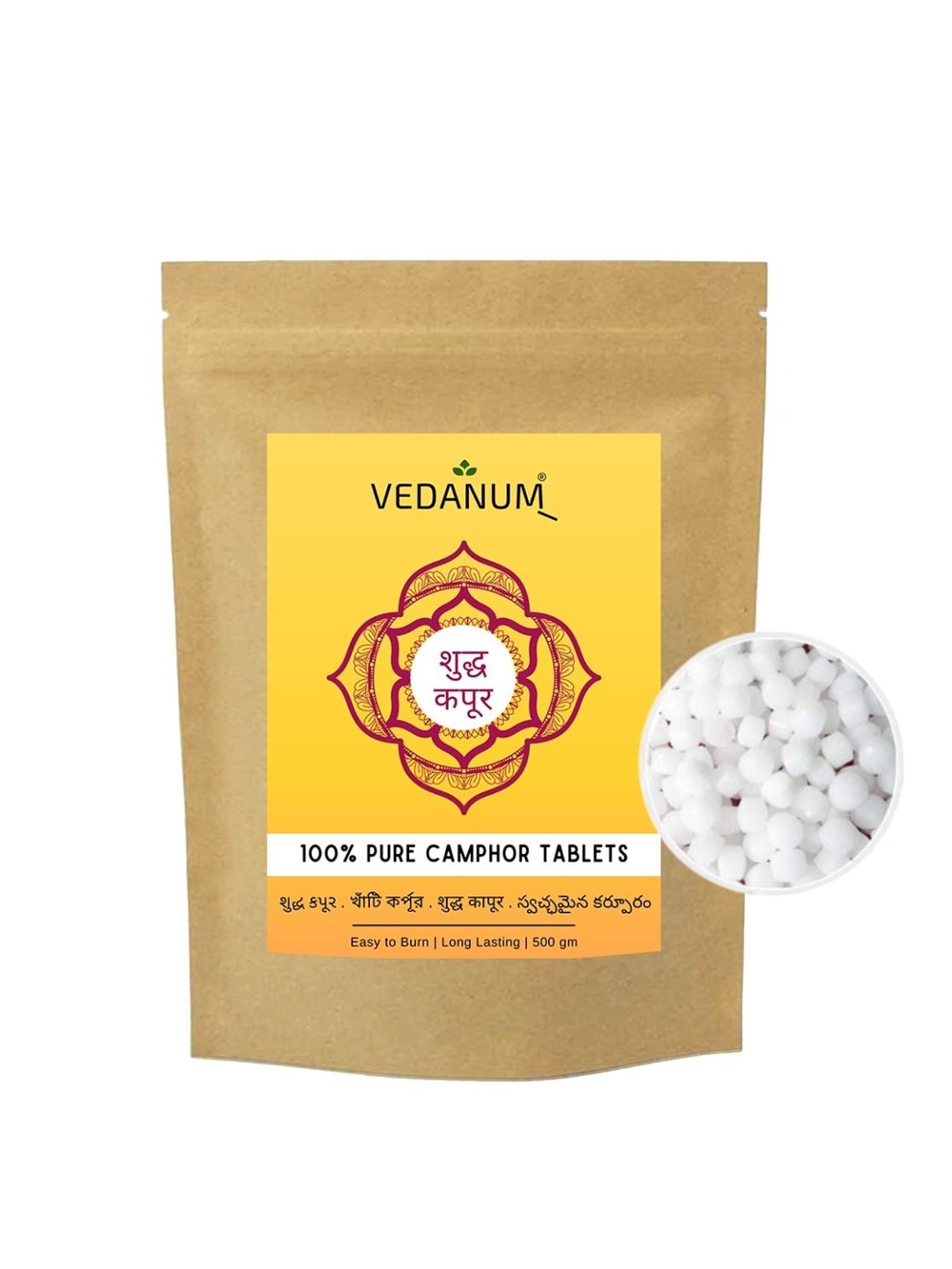 

VEDANUM White Organic Camphor Tablets