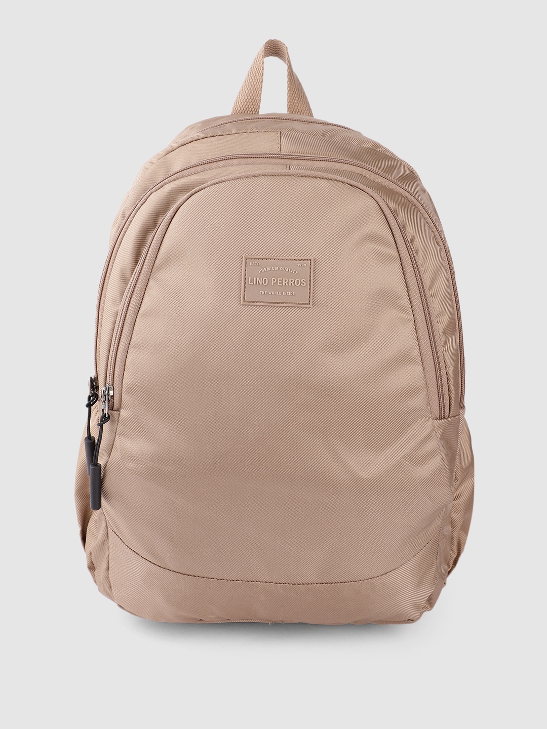 

Lino Perros Women Self-Striped Backpack, Beige