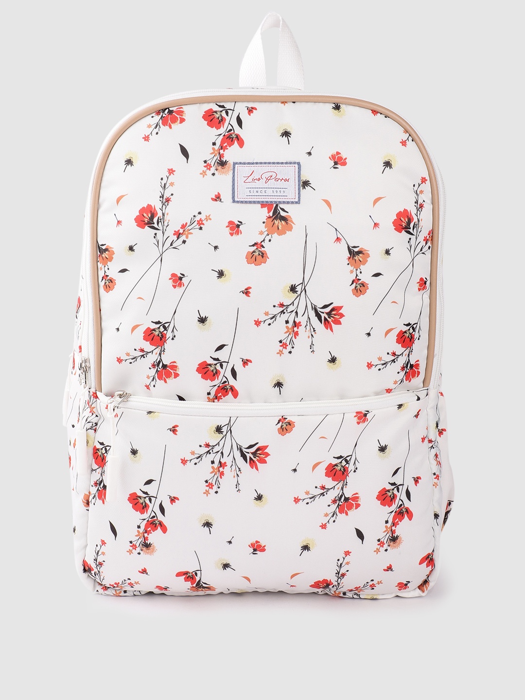 

Lino Perros Women Floral Print Backpack, White