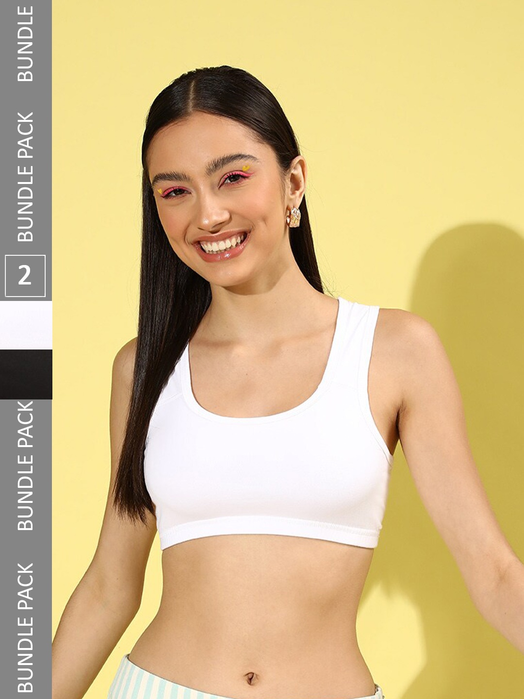 

Leading Lady Pack Of 2 Bra Full Coverage, Black