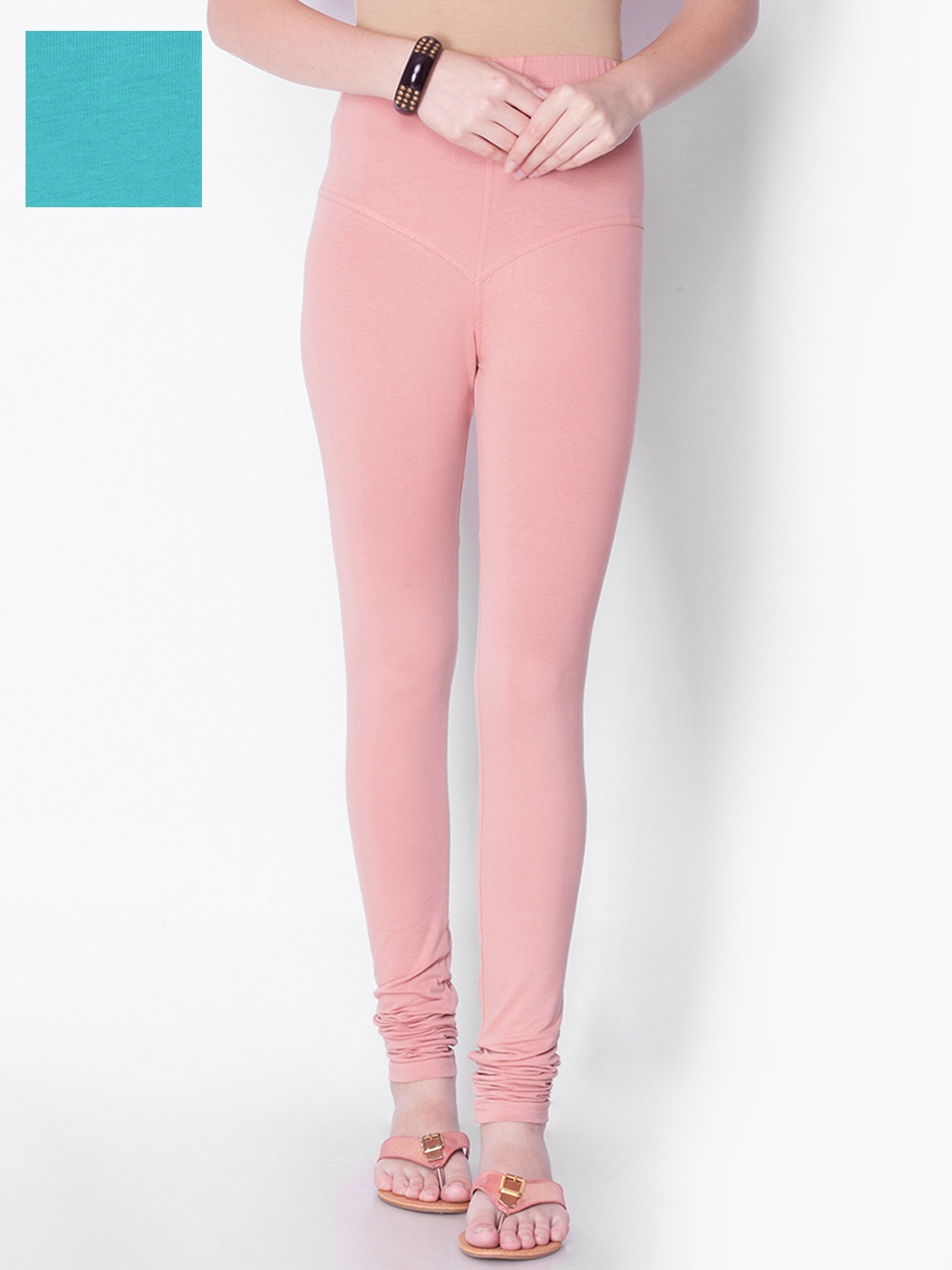 

Dollar Missy Women Pack of 2 Churidar-Length Leggings, Pink