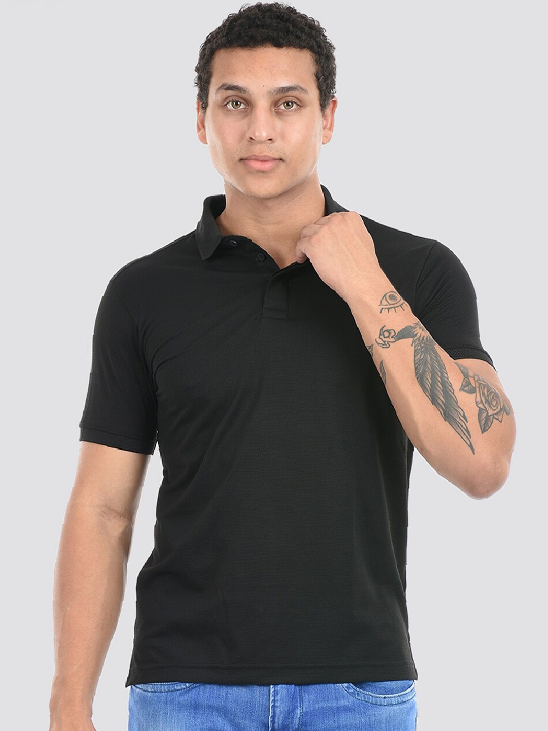 

Cloak & Decker by Monte Carlo Polo Collar Regular Fit T-shirt, Black