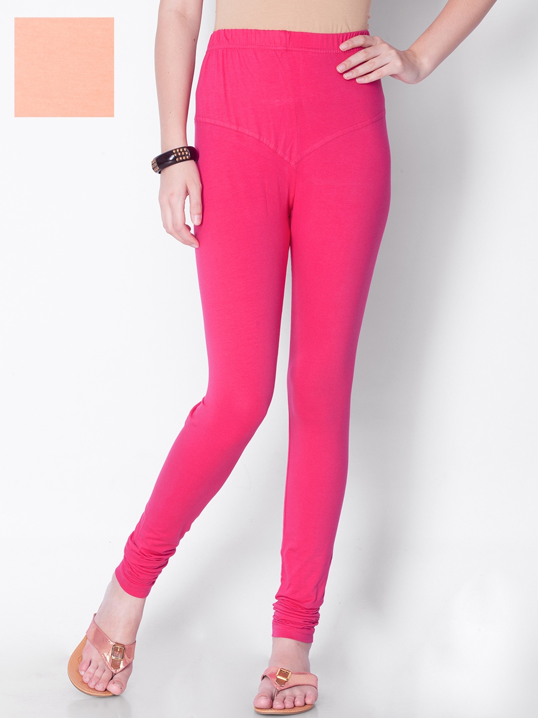 

Dollar Missy Pack of 2 Churidar-Length Leggings, Pink