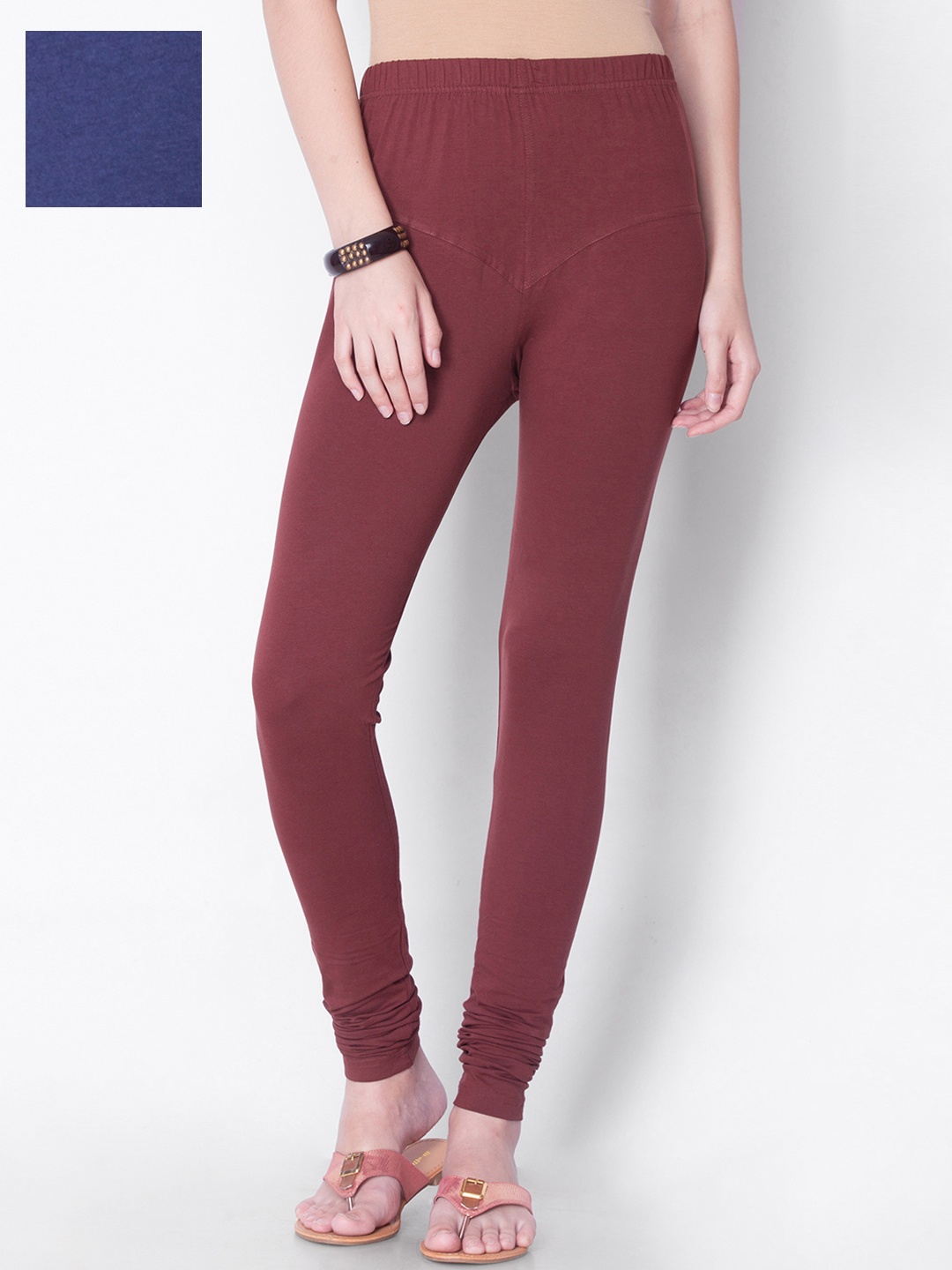 

Dollar Missy Pack of 2 Churidar-Length Leggings, Maroon