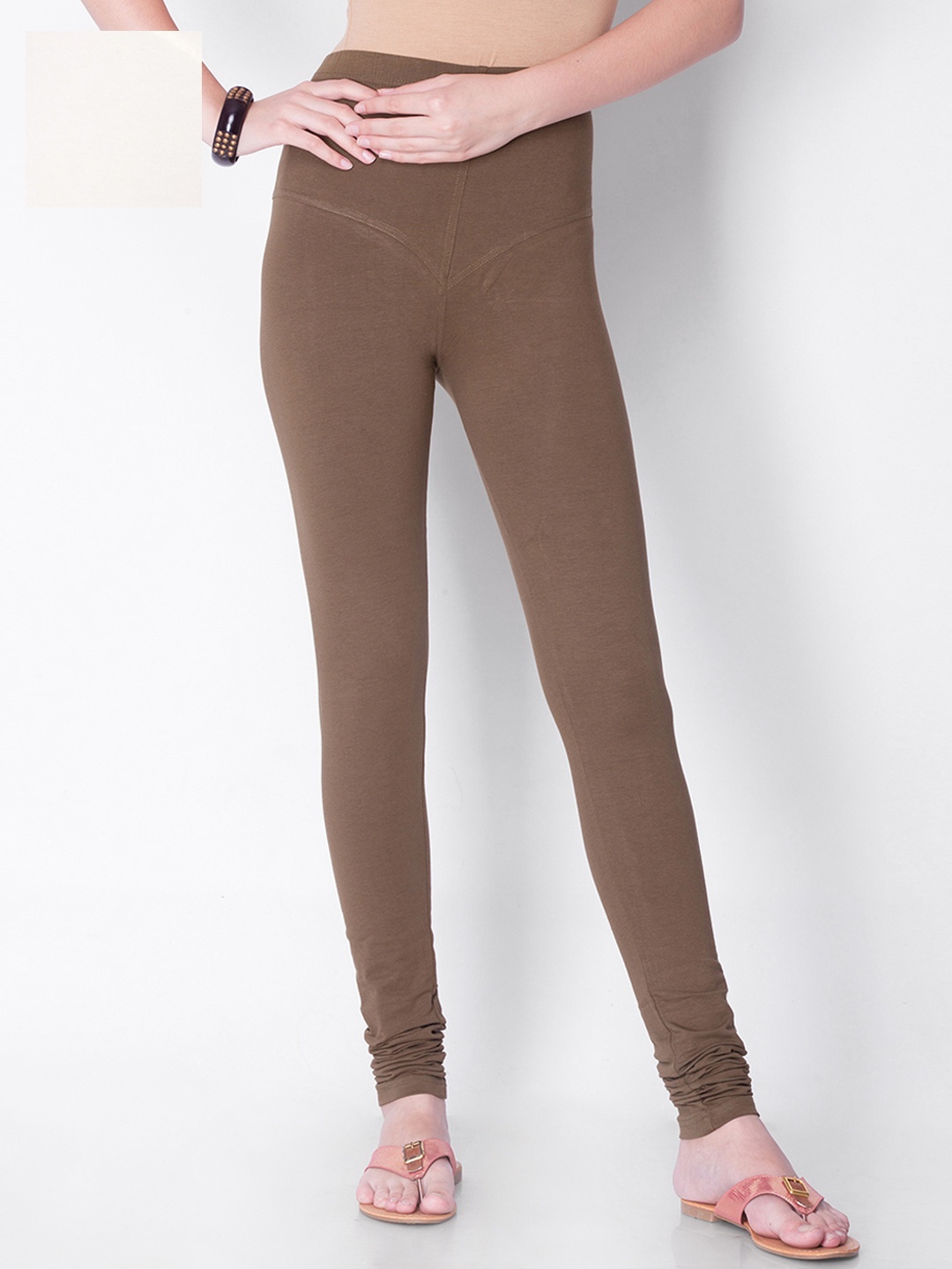 

Dollar Missy Pack of 2 Churidar Length Leggings, Brown