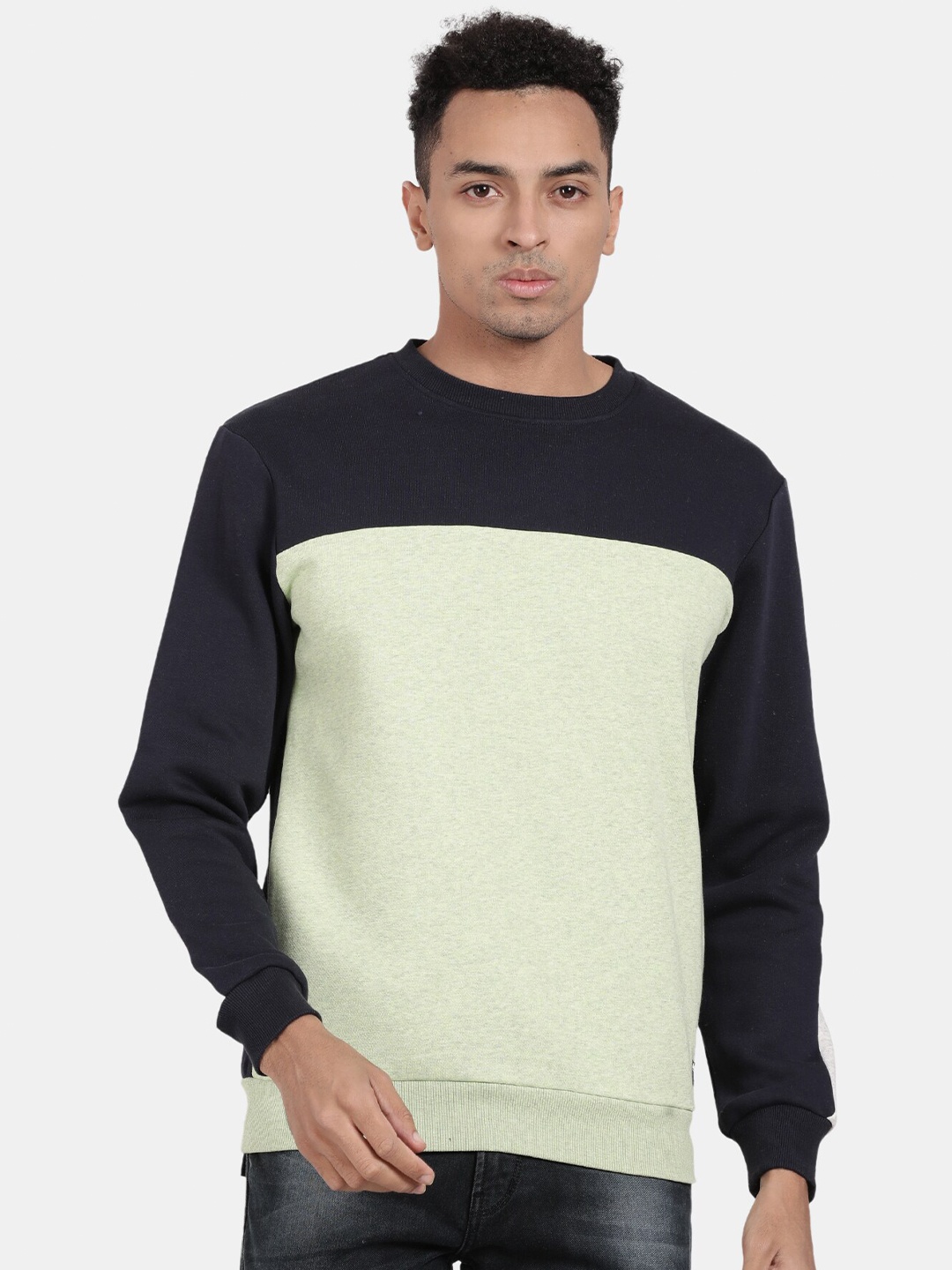 

t-base Colourblocked Pullover Sweatshirt, Green