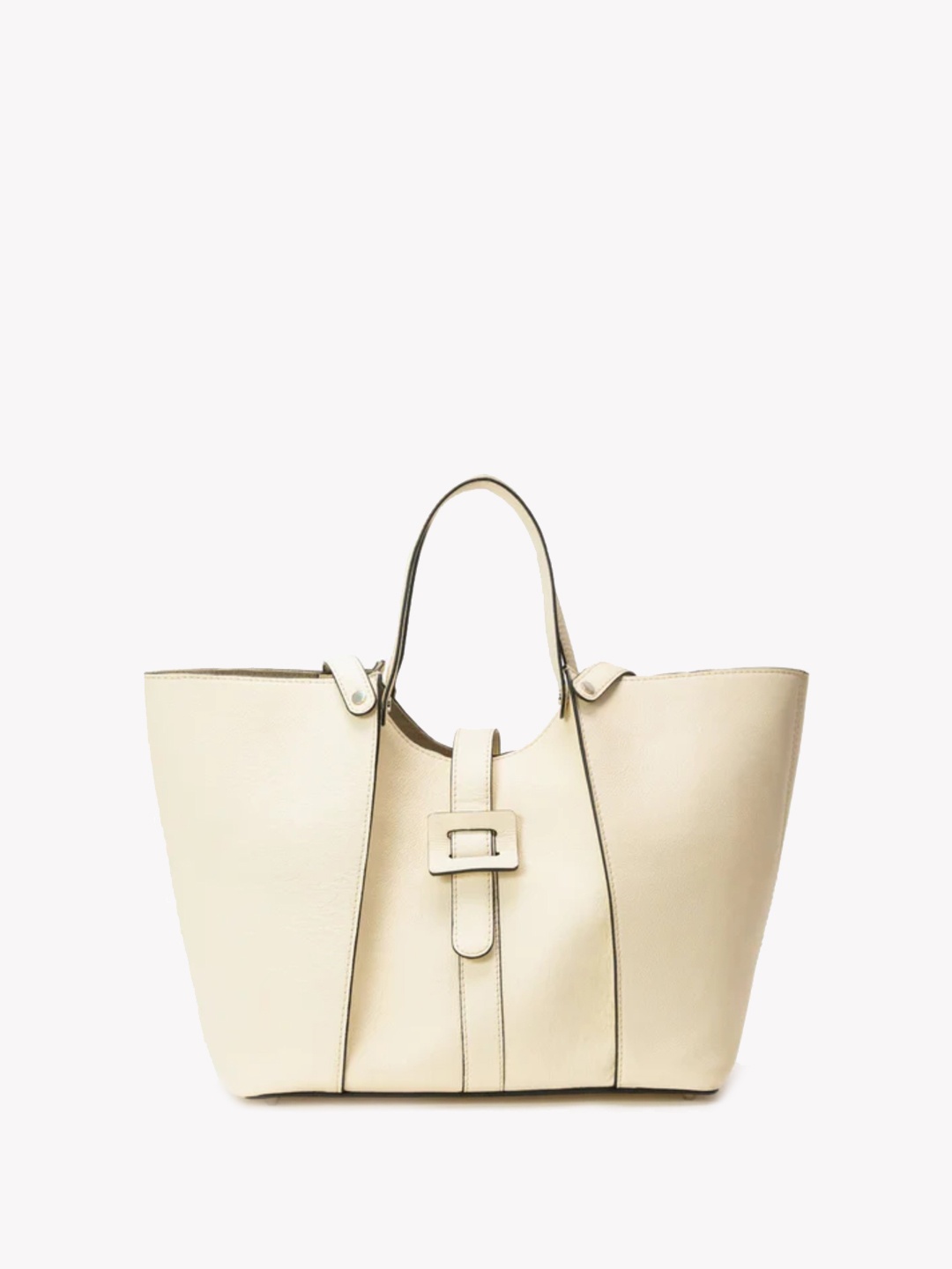 

Mistry Leather Shopper Shoulder Bag, Off white