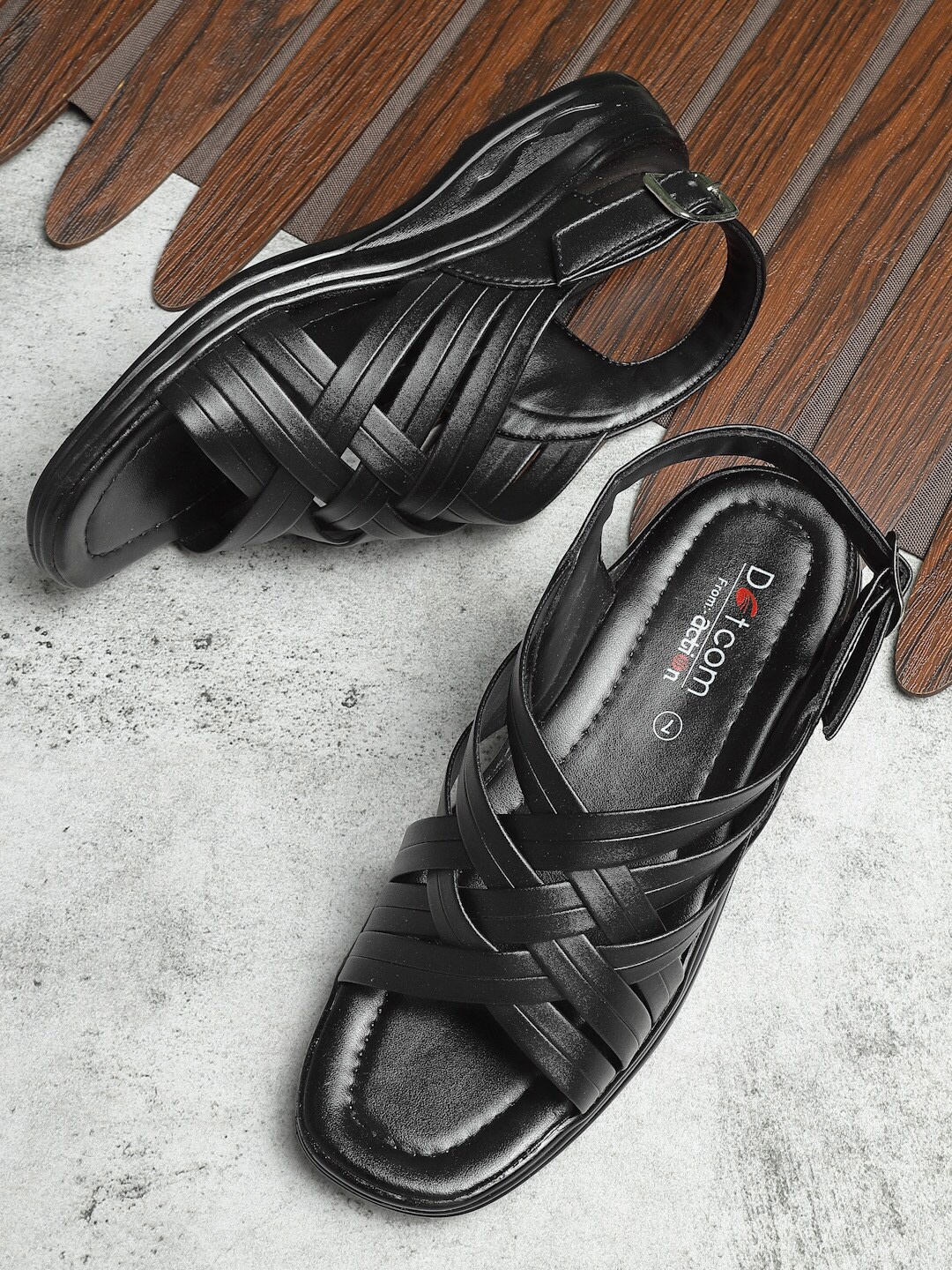 

Action Men Lightweight Comfort Sandals, Black