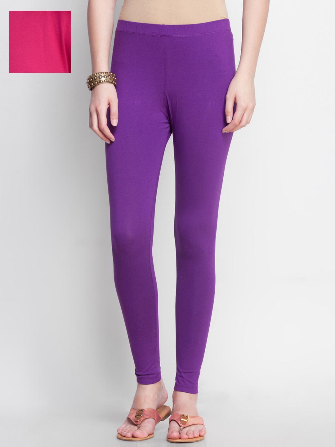 

Dollar Missy Pack of 2 Ankle-Length Leggings, Purple