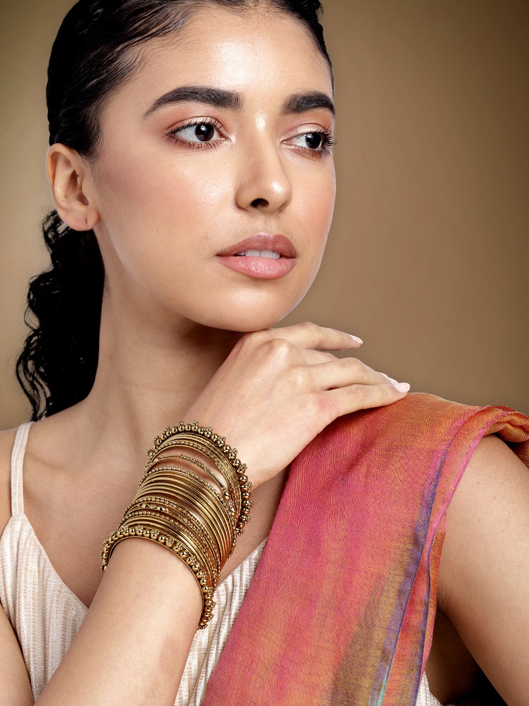 

Peora Women 20 pieces Gold-Plated Bangles Set