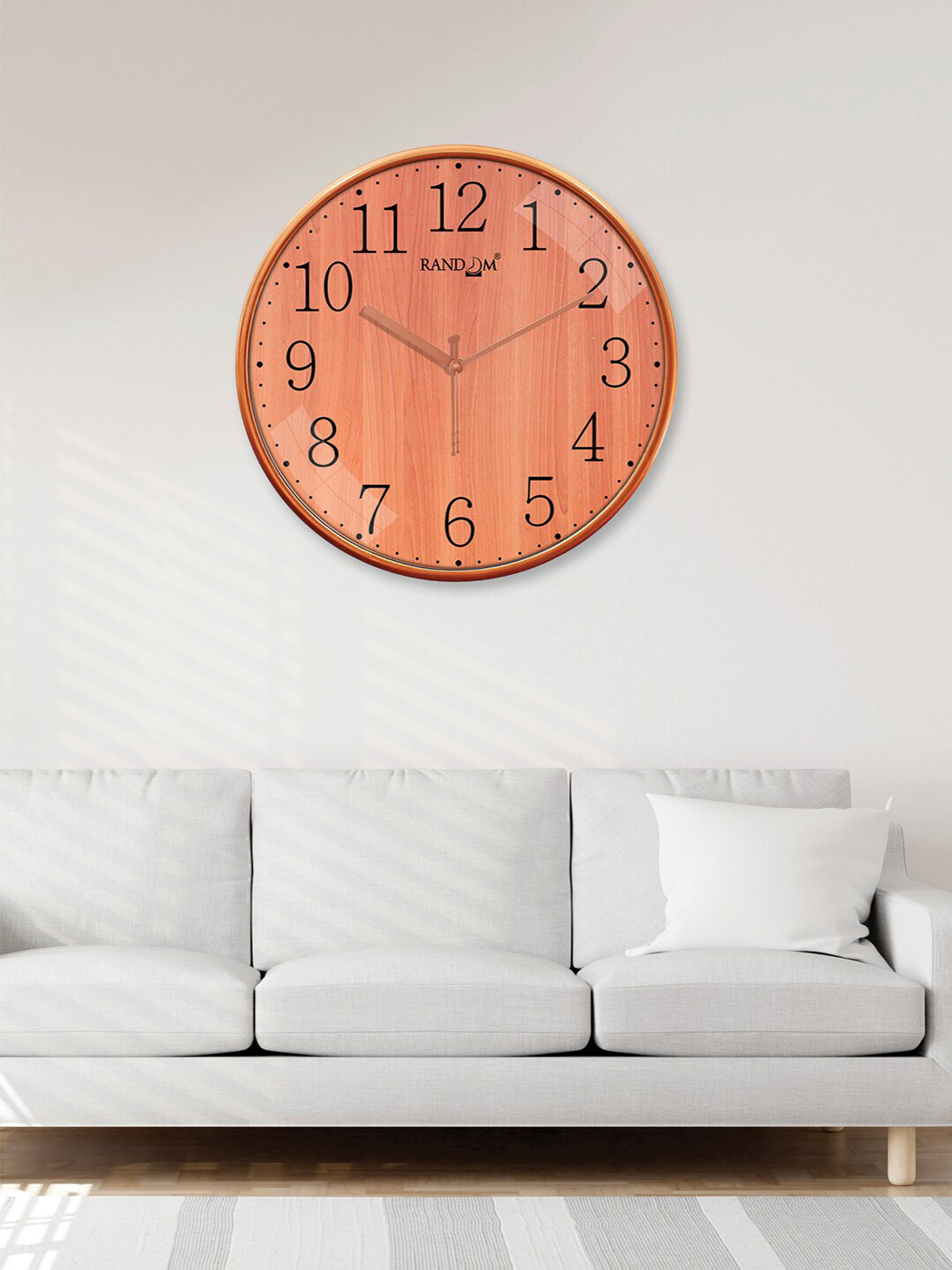 

RANDOM Copper-Toned & Black Analogue Classic Wall Clock