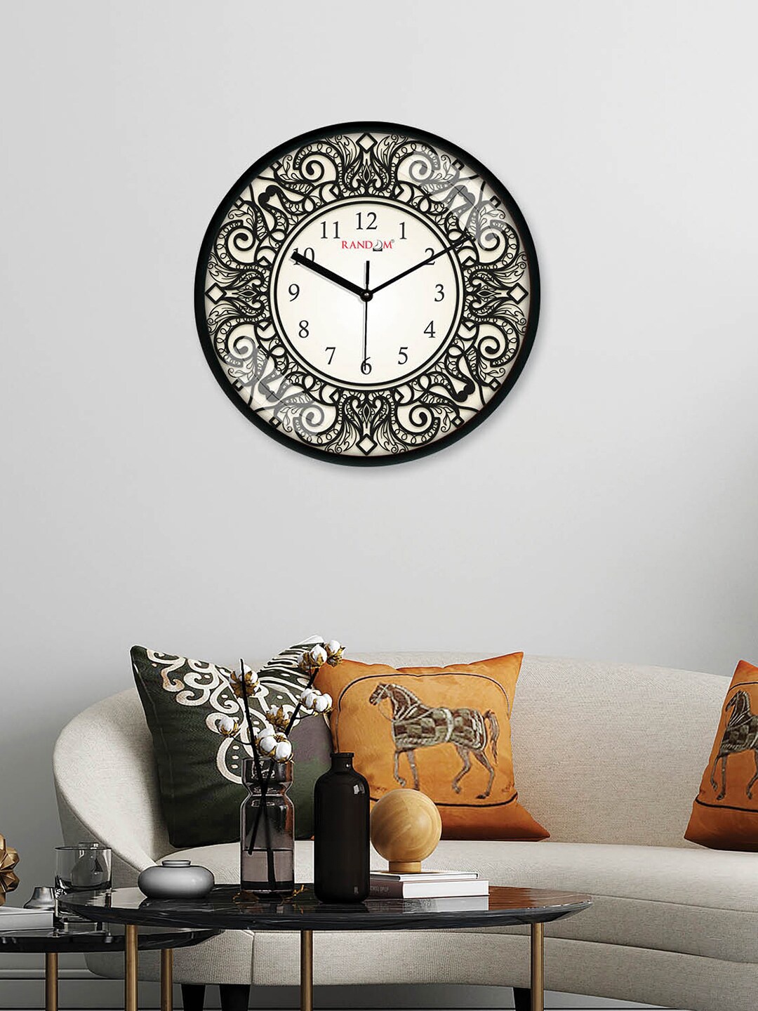 

RANDOM Black & White Printed Analogue Contemporary Wall Clock