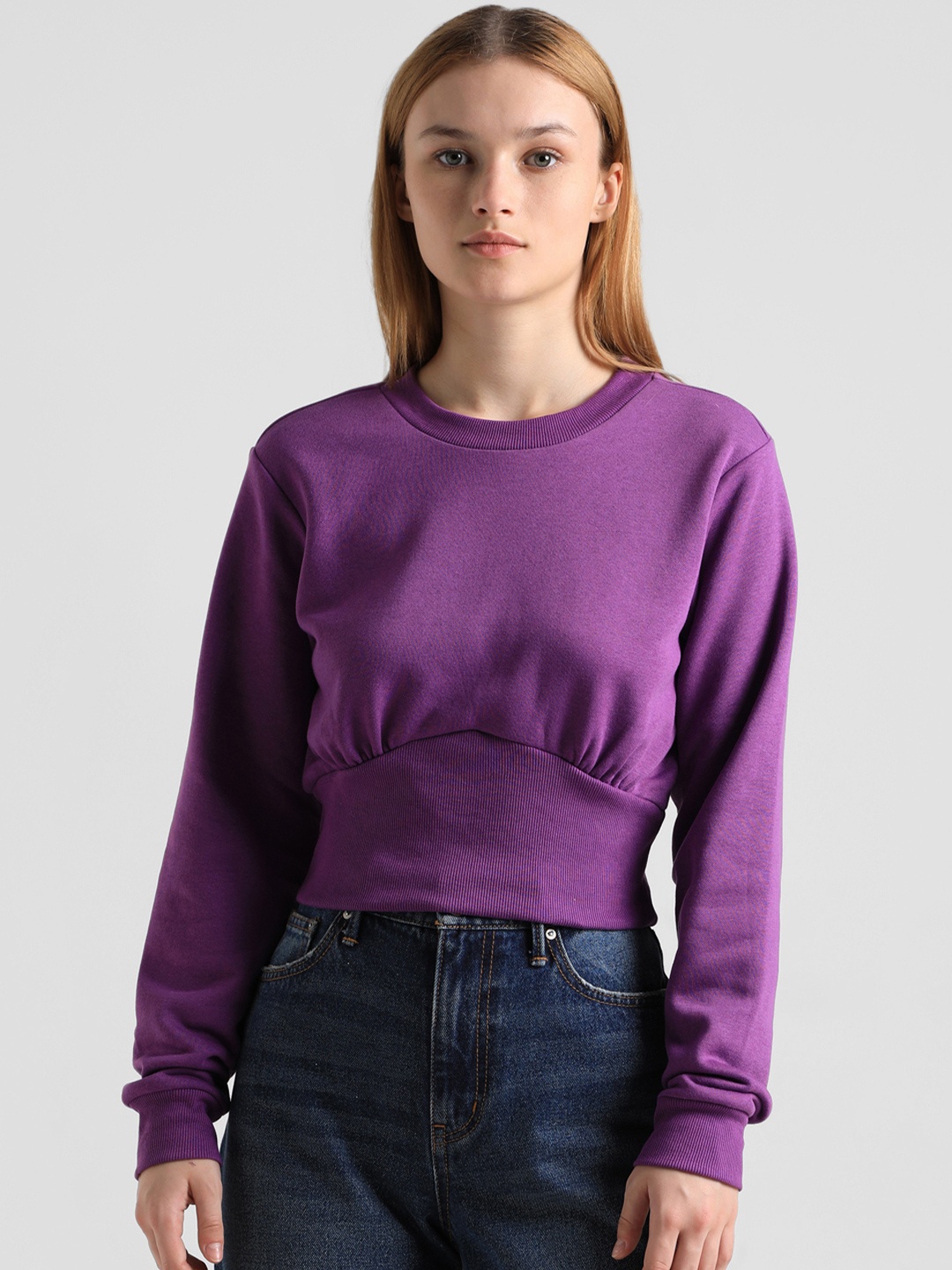 

ONLY Long Sleeves Sweatshirt, Purple