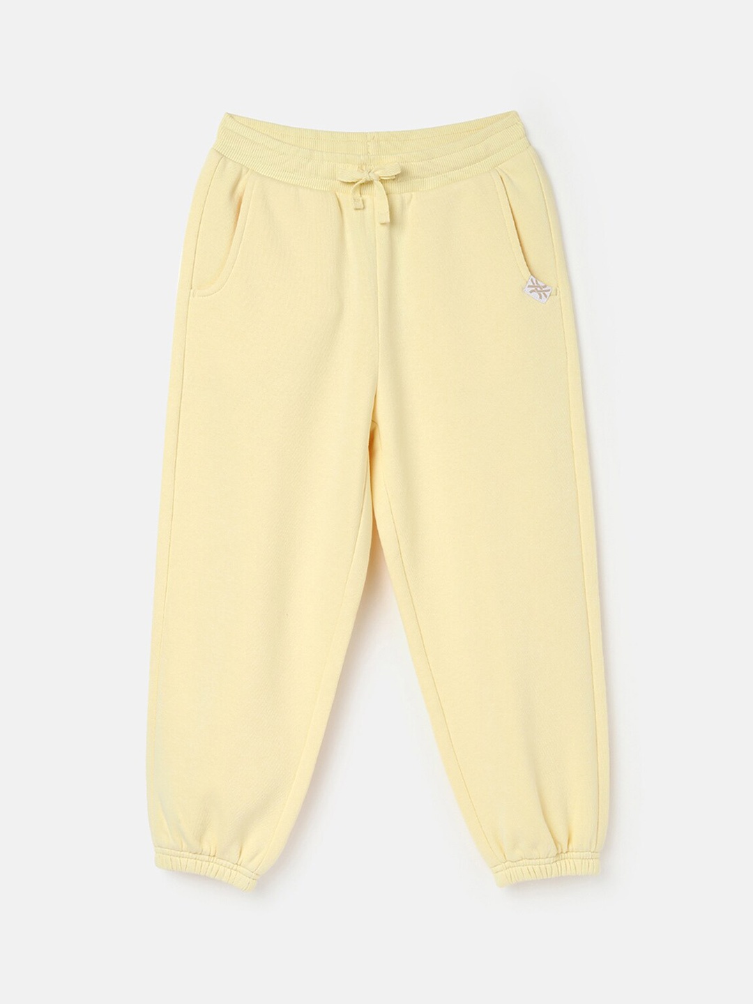 

United Colors of Benetton Girls Regular Fit Joggers, Yellow