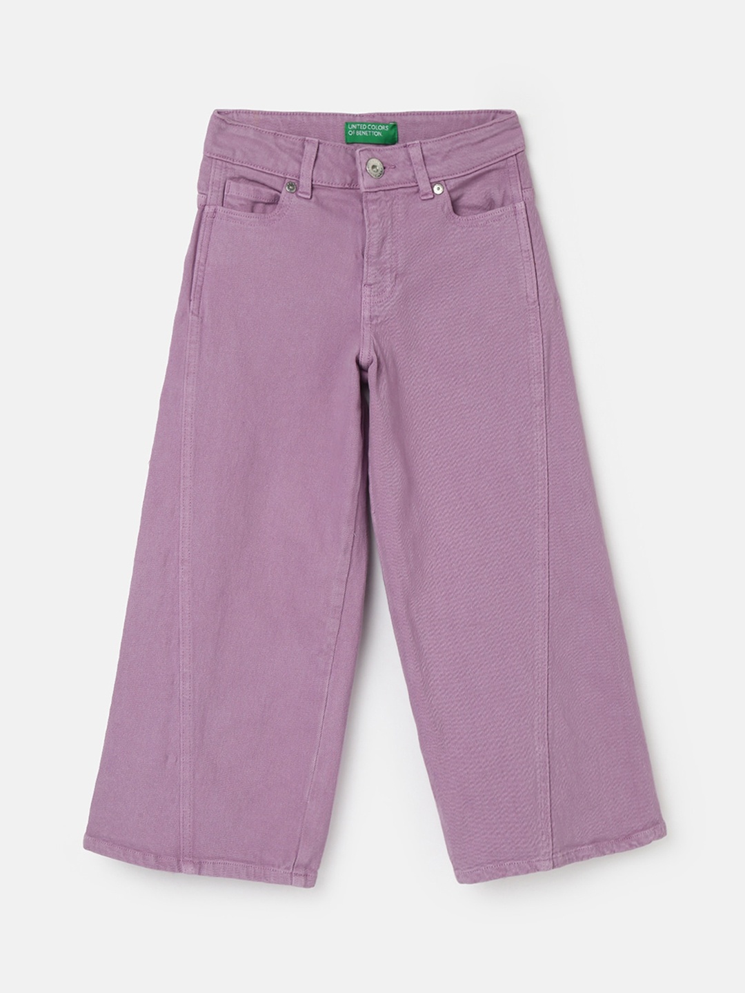

United Colors of Benetton Girls Wide Leg Jeans, Purple