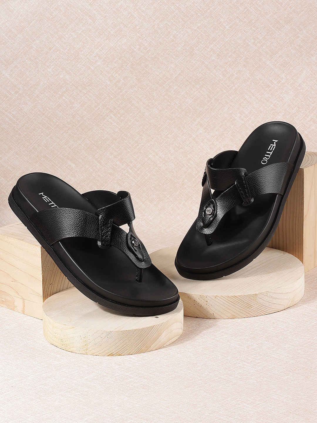 

Metro Slip-On Comfort Sandals, Black