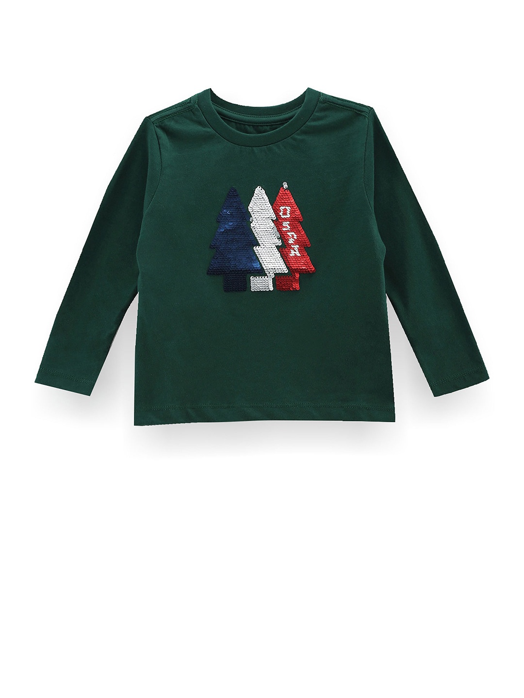 

U.S. Polo Assn. Kids Boys Graphic Printed Round Neck Cotton Regular T-shirt, Green