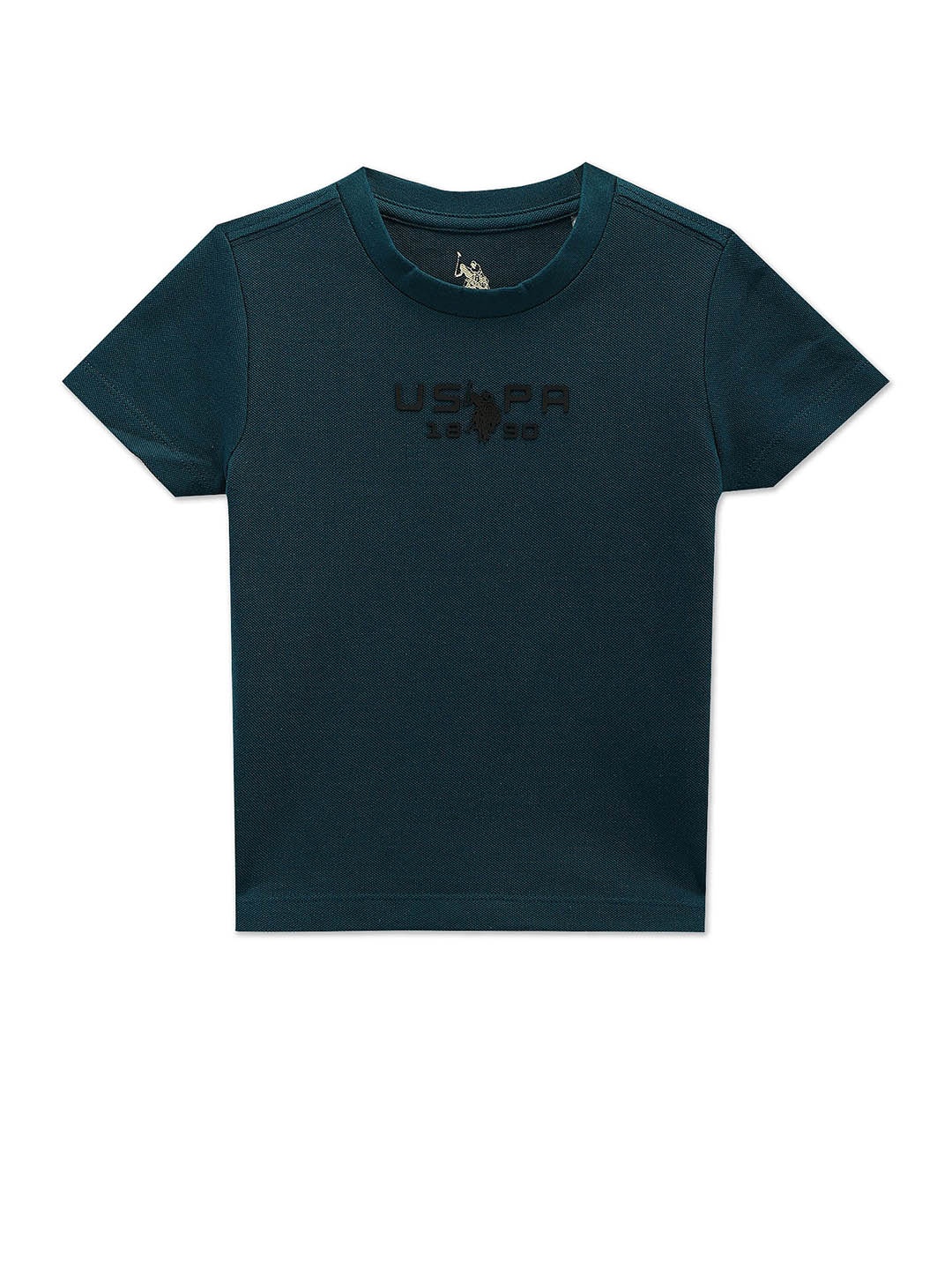 

U.S. Polo Assn. Kids Boys Round Neck Pure Cotton T-Shirt, Blue