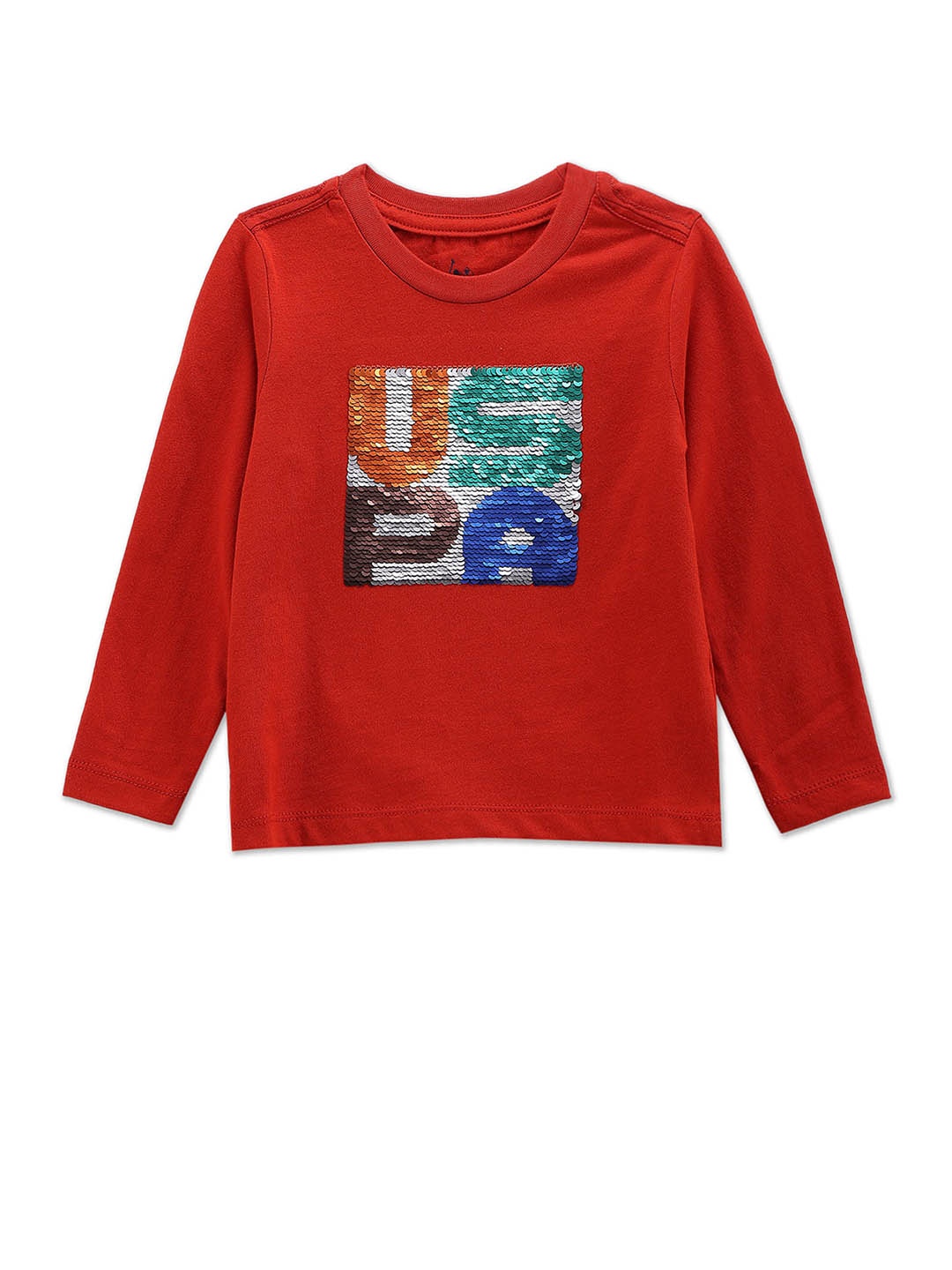

U.S. Polo Assn. Kids Boys Typography Printed Pure Cotton T-shirt, Orange