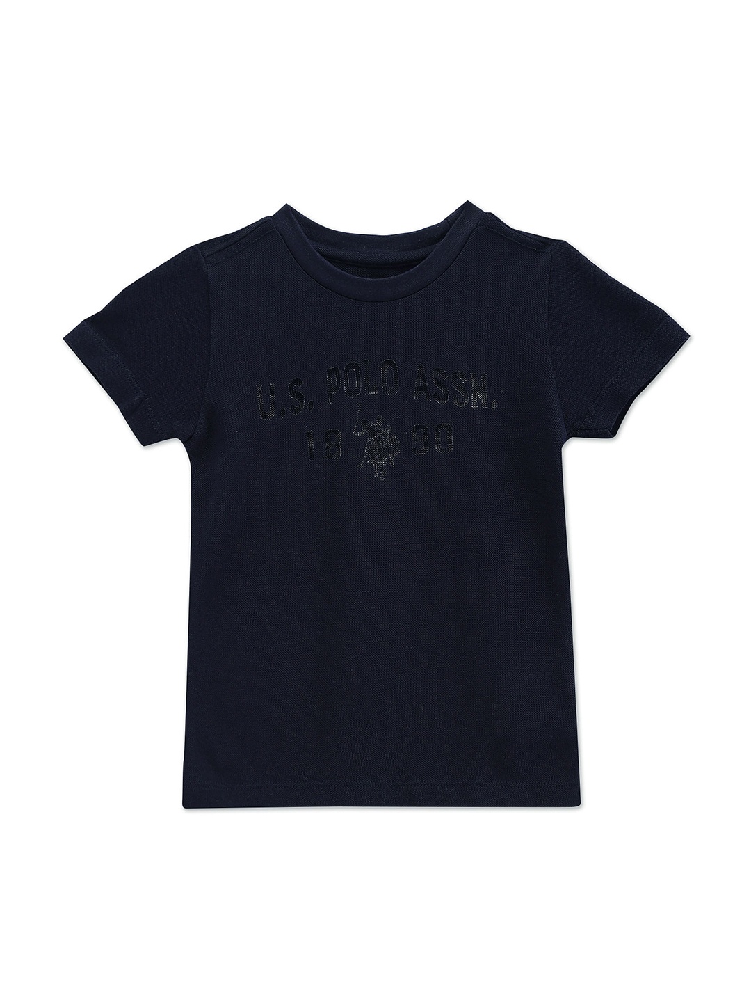 

U.S. Polo Assn. Kids Boys Typography Printed Cotton T-shirt, Blue