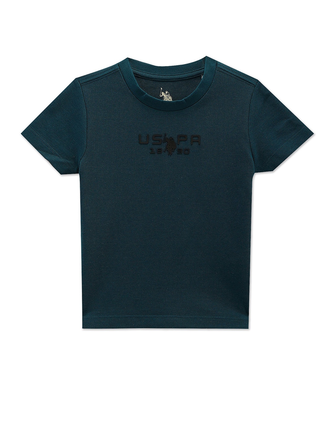 

U.S. Polo Assn. Kids Boys Typography Printed Cotton T-Shirt, Blue