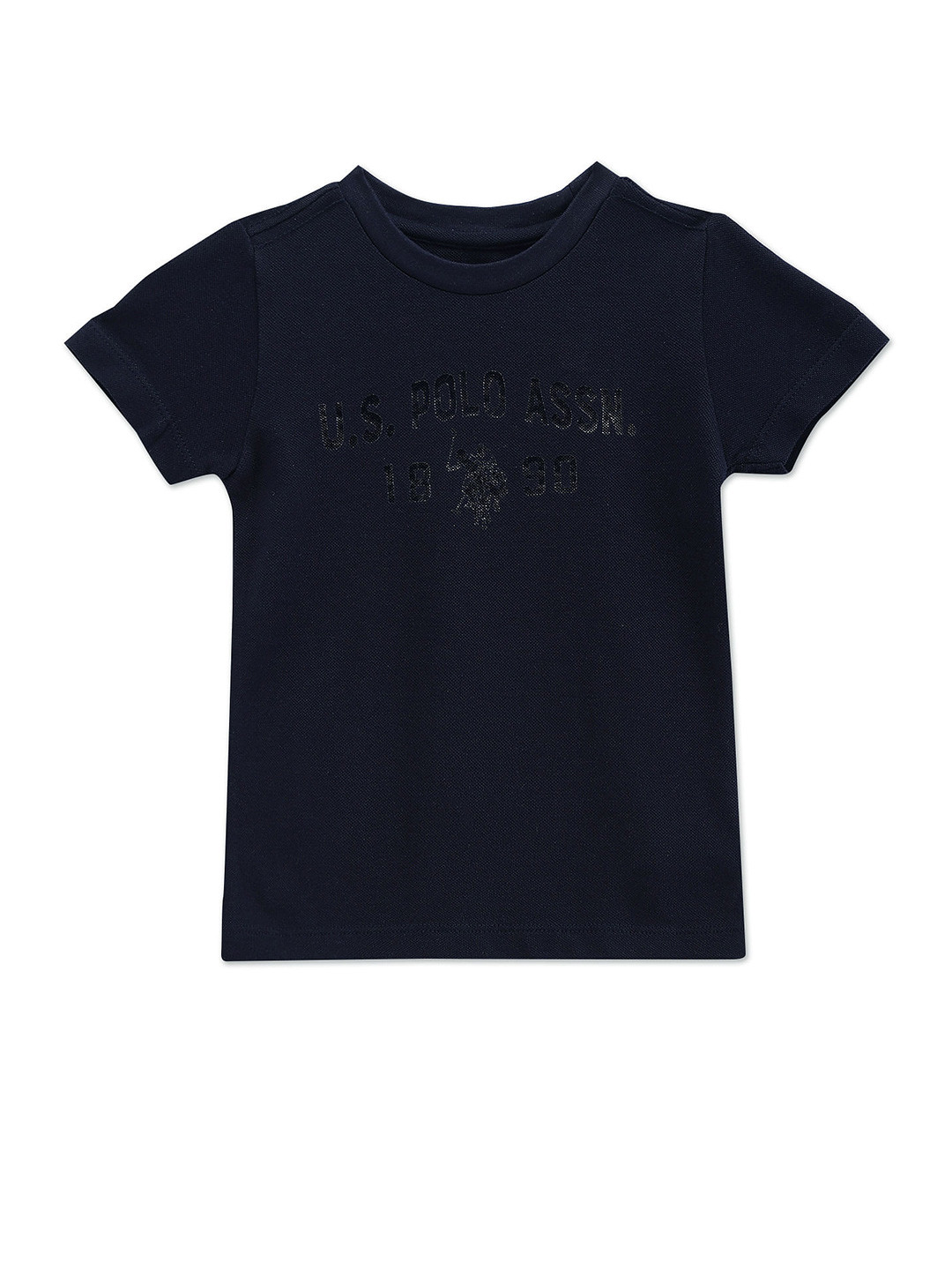 

U.S. Polo Assn. Kids Boys Typography Printed Cotton T-Shirt, Blue