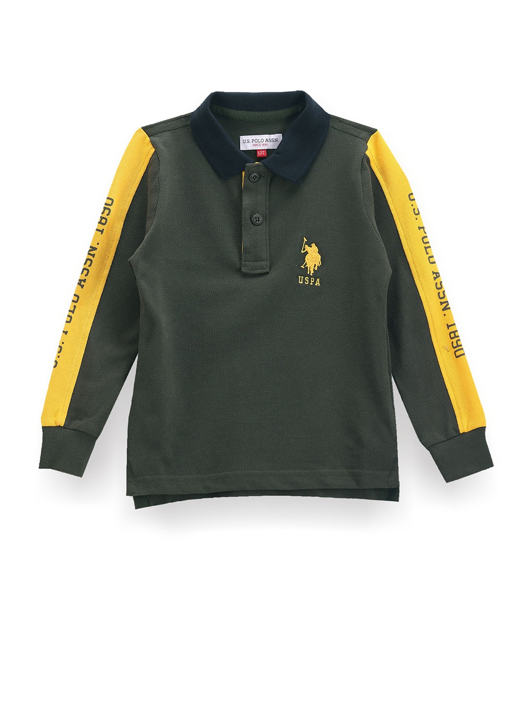 

U.S. Polo Assn. Kids Boys Polo Collar T-shirt, Green
