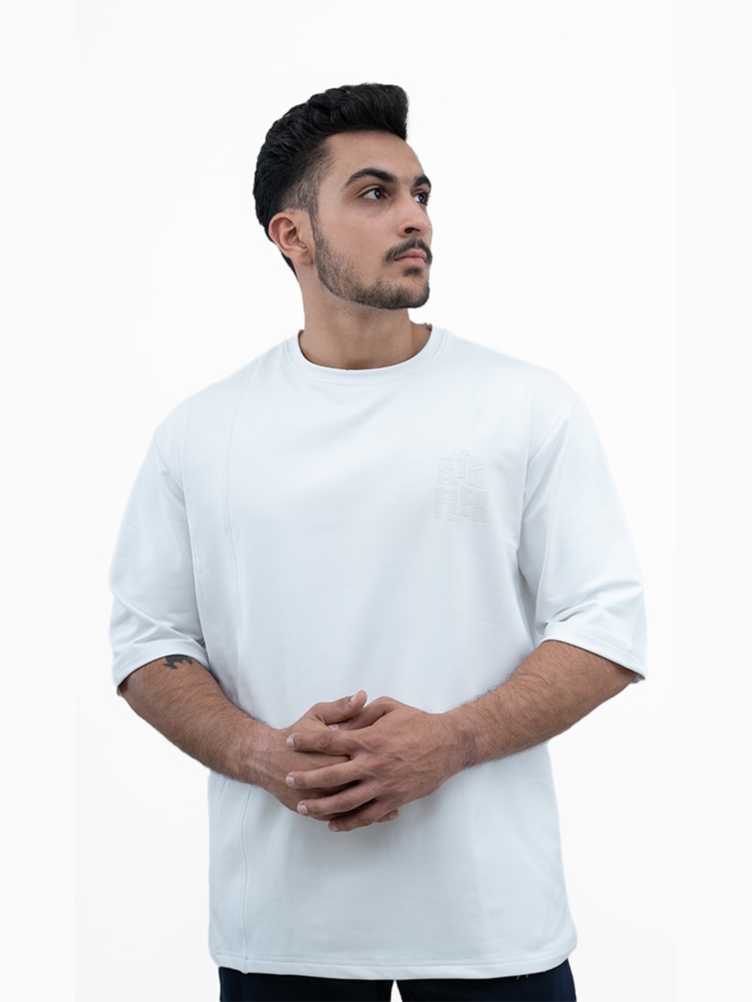 

Athflex Round Neck Oversized T-shirt, White