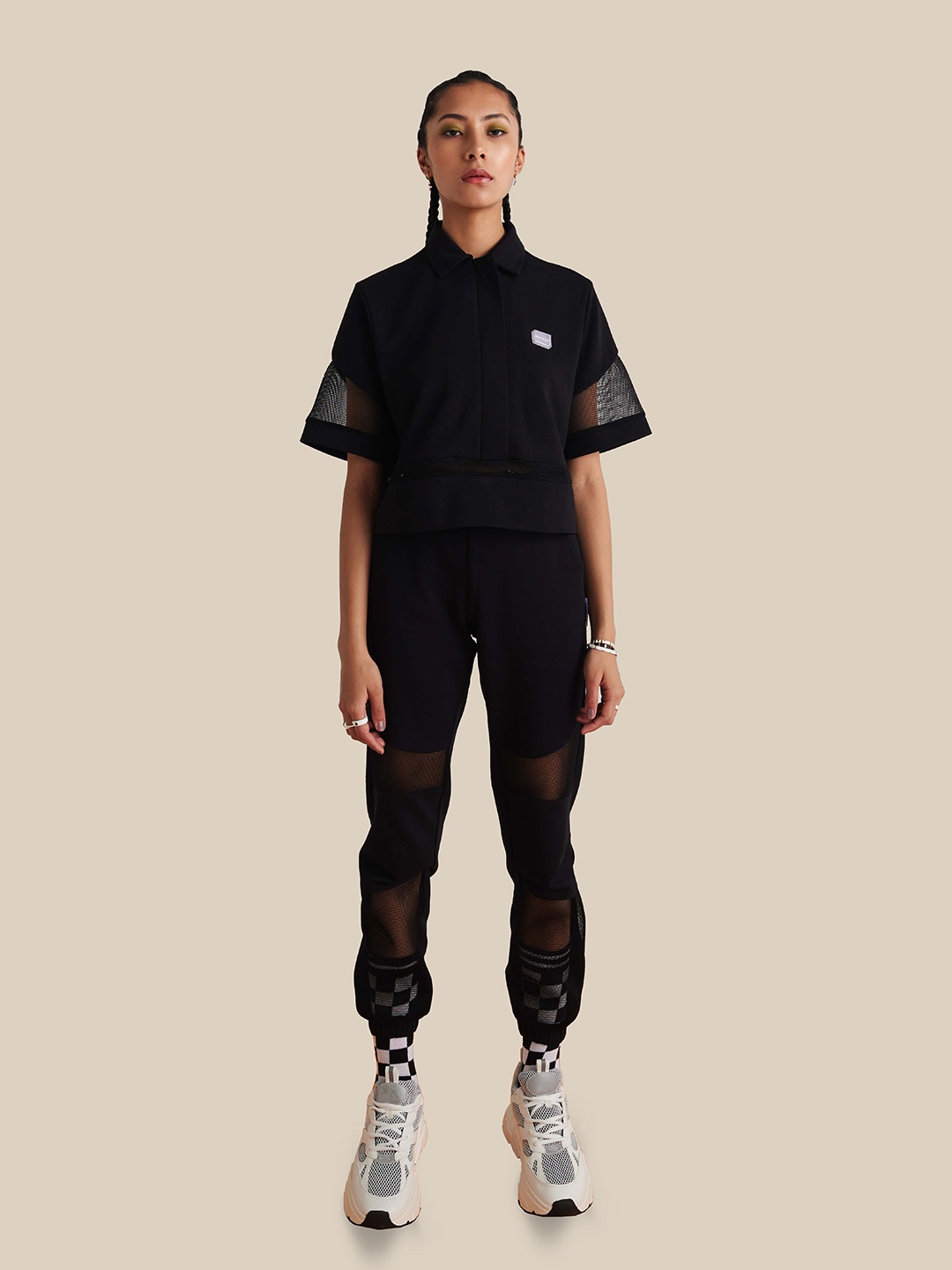 

Muvazo Shirt Style Top, Black