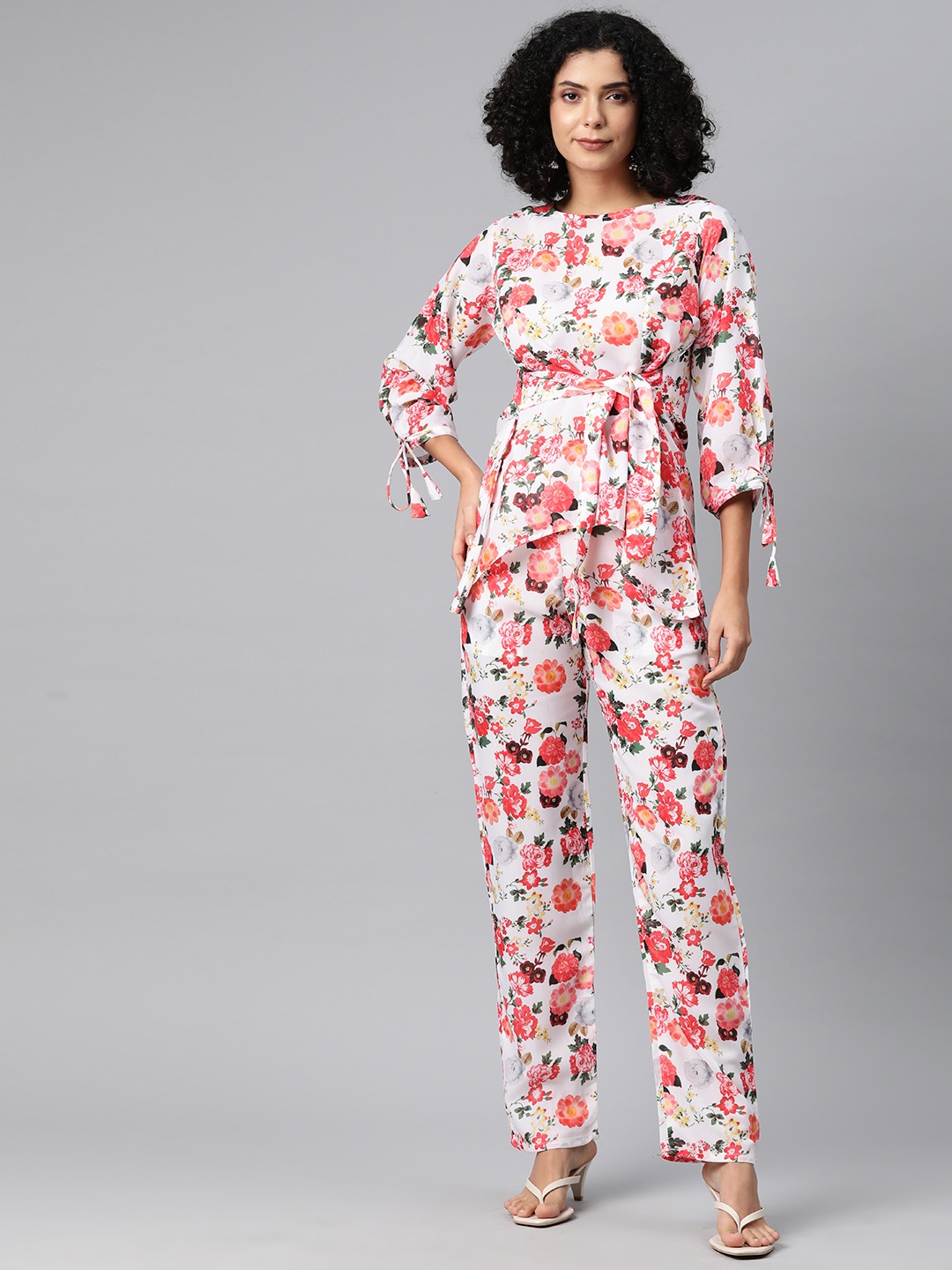 

Readiprint Fashions Floral Printed Co-Ords, White