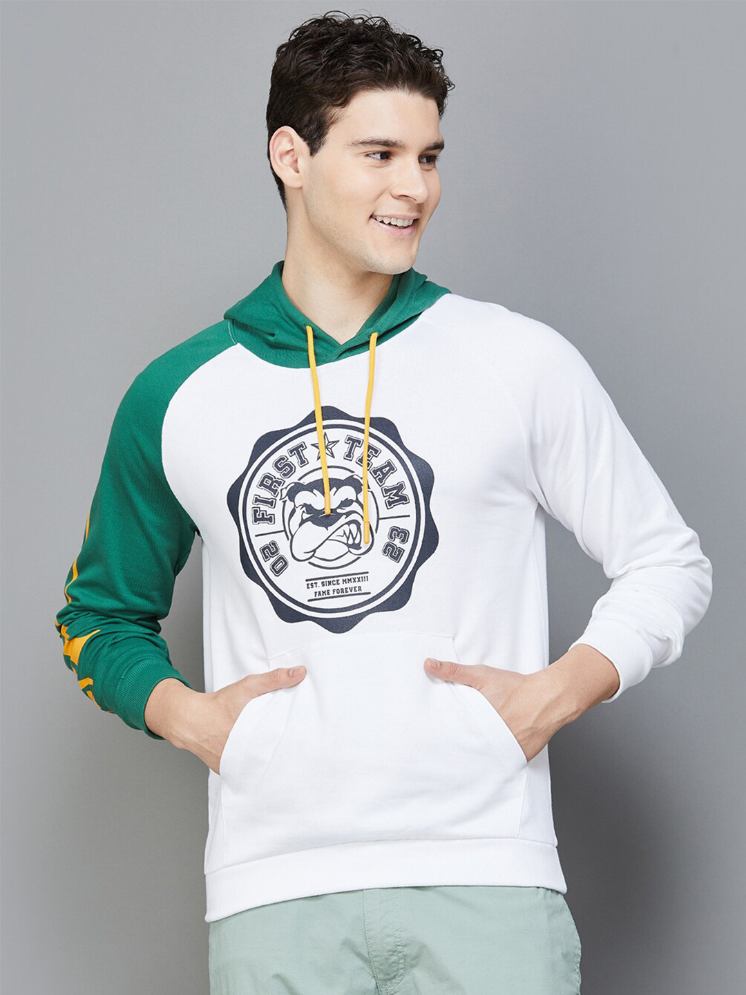 

Fame Forever by Lifestyle Graphic Printed Hooded Pullover Cotton Sweatshirt, White