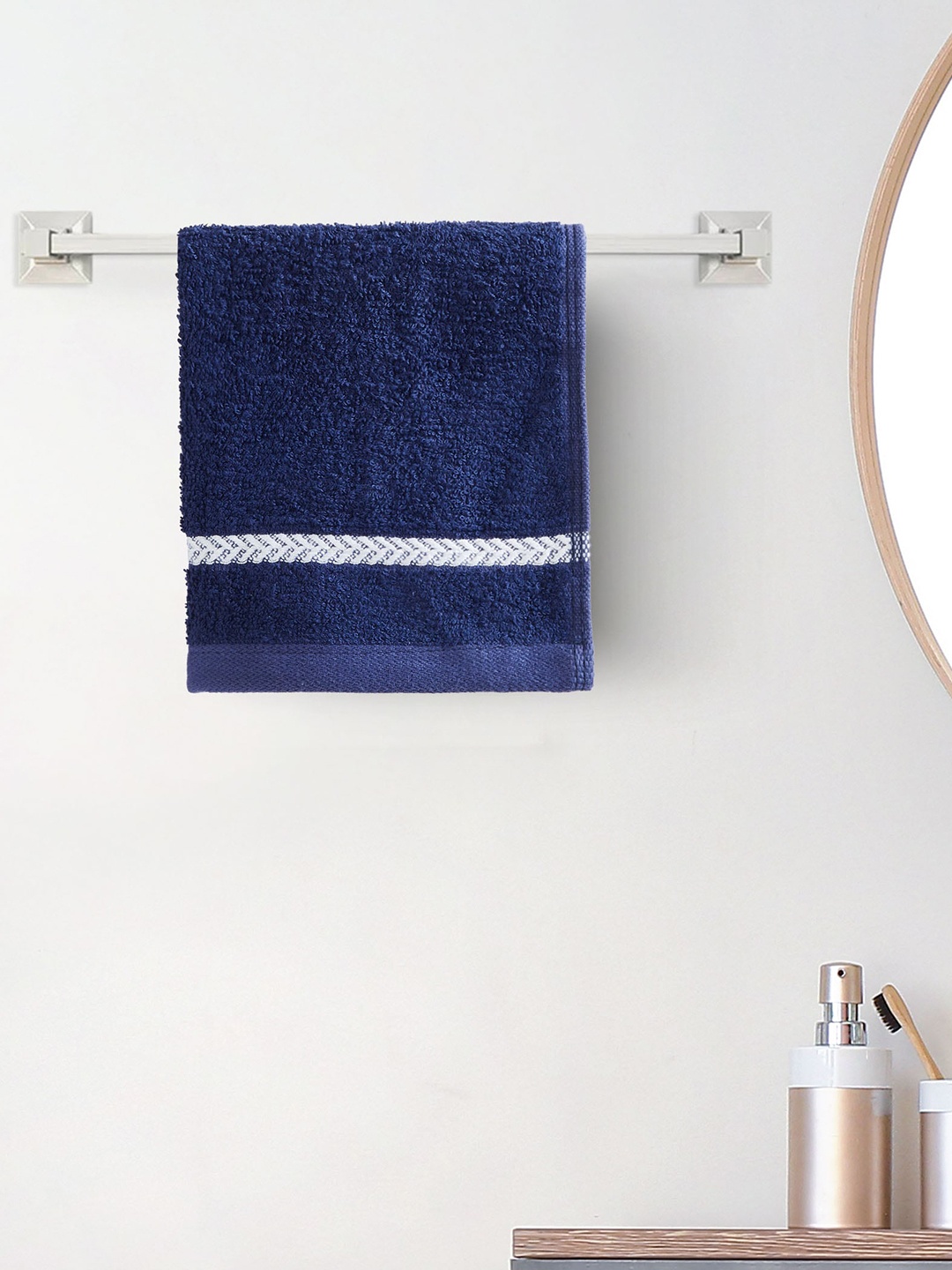 

Home Centre Blue Cotton Face Towel