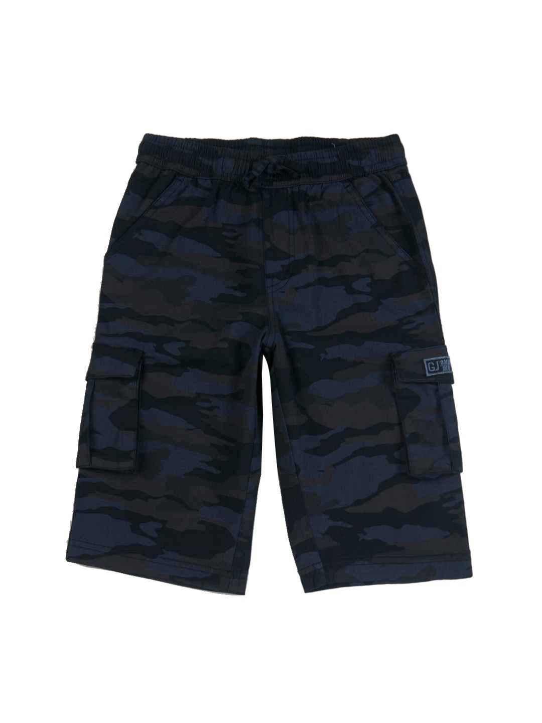 

Gini and Jony Boys Camouflage Printed Cotton Regular Shorts, Navy blue