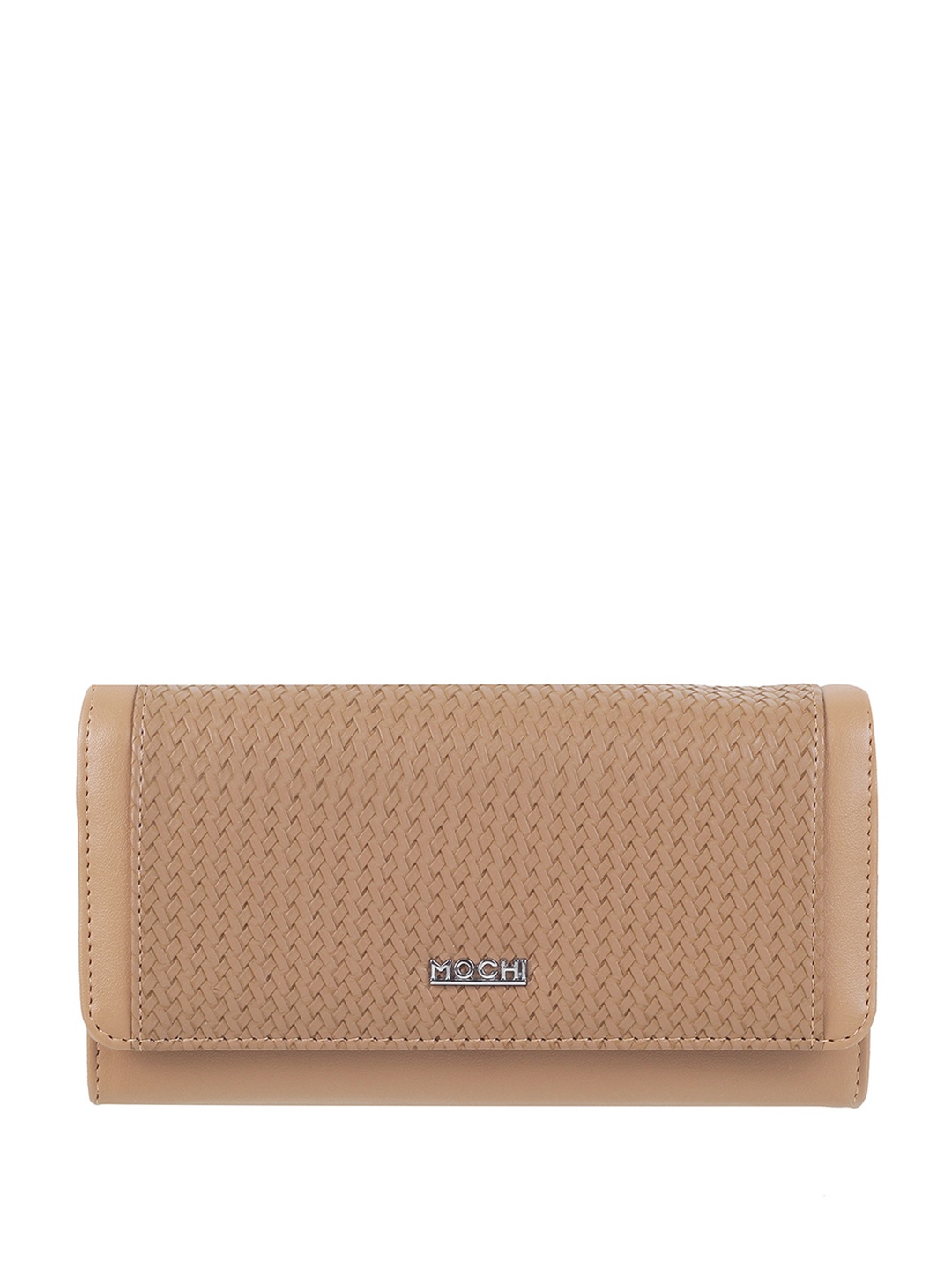 

Mochi Textured Two Fold Wallet, Tan