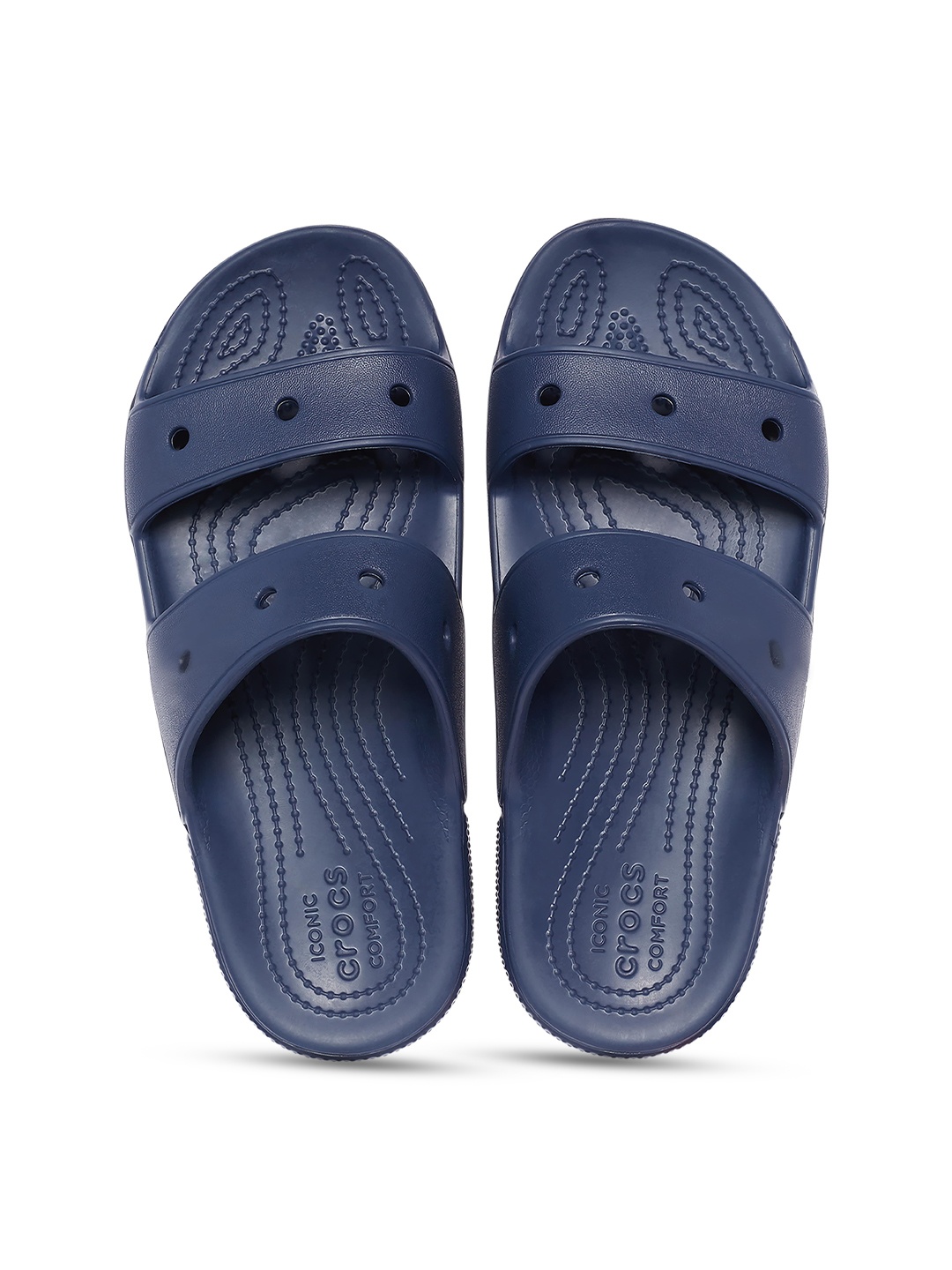 

Crocs Unisex Self Design Croslite Sliders, Navy blue