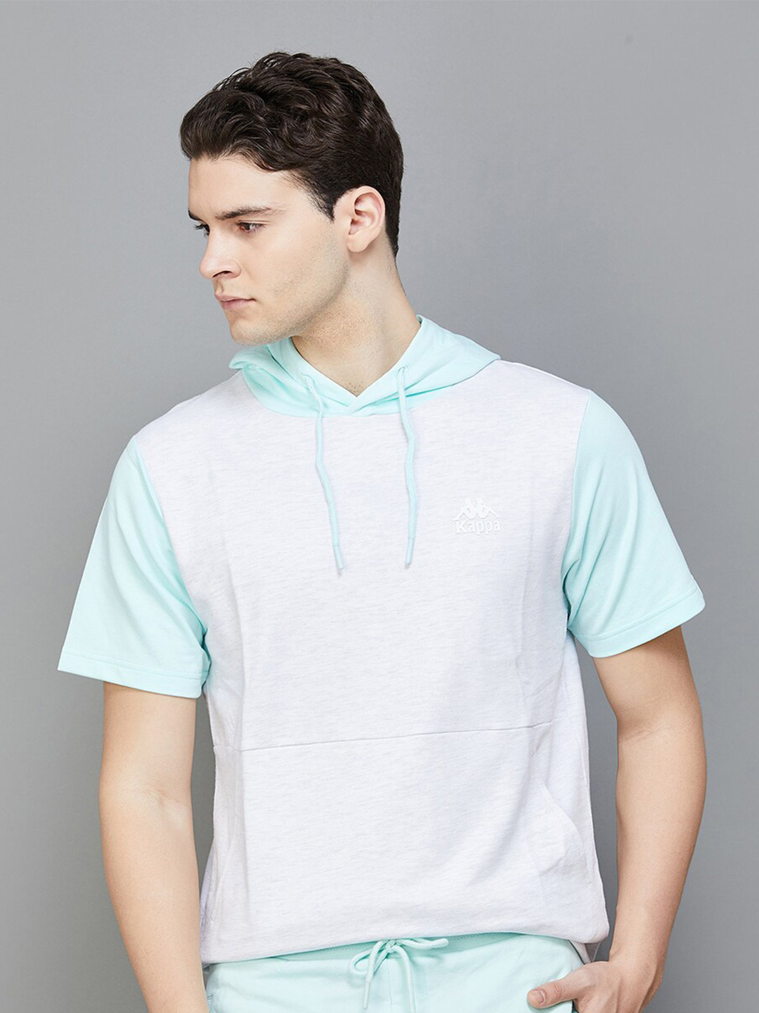 

Kappa Hooded Cotton Pullover, White