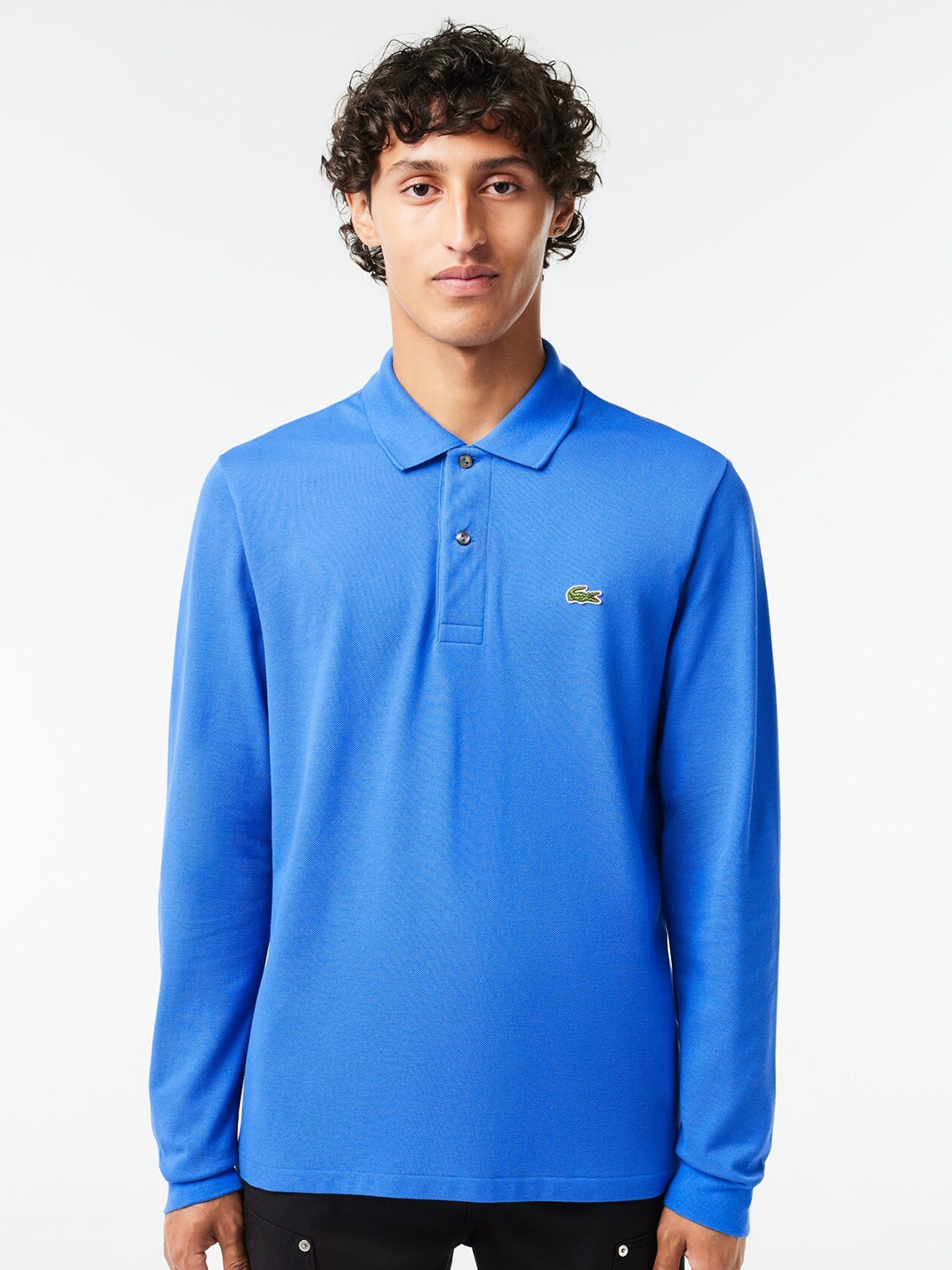 

Lacoste Polo Collar Regular Fit Cotton T-Shirt, Blue