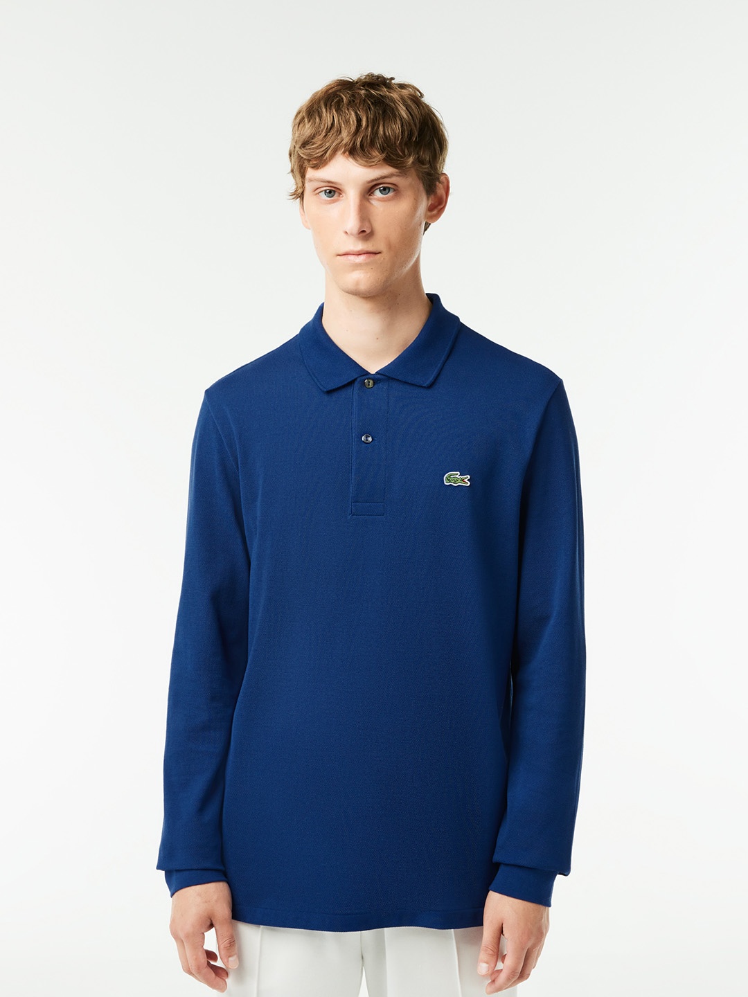 

Lacoste Polo Collar Pure Cotton T-shirt, Navy blue