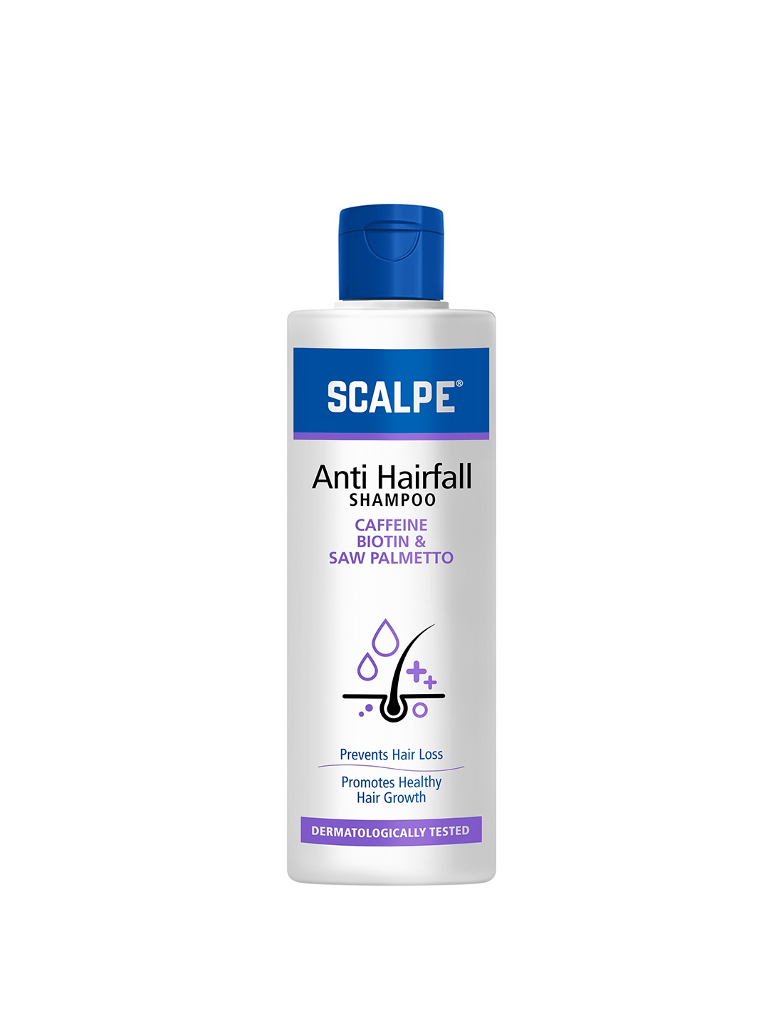 

Scalpe Anti-Hairfall Shampoo with Caffeine & Biotin - Promotes Healthy Hair Growth - 200ml, White