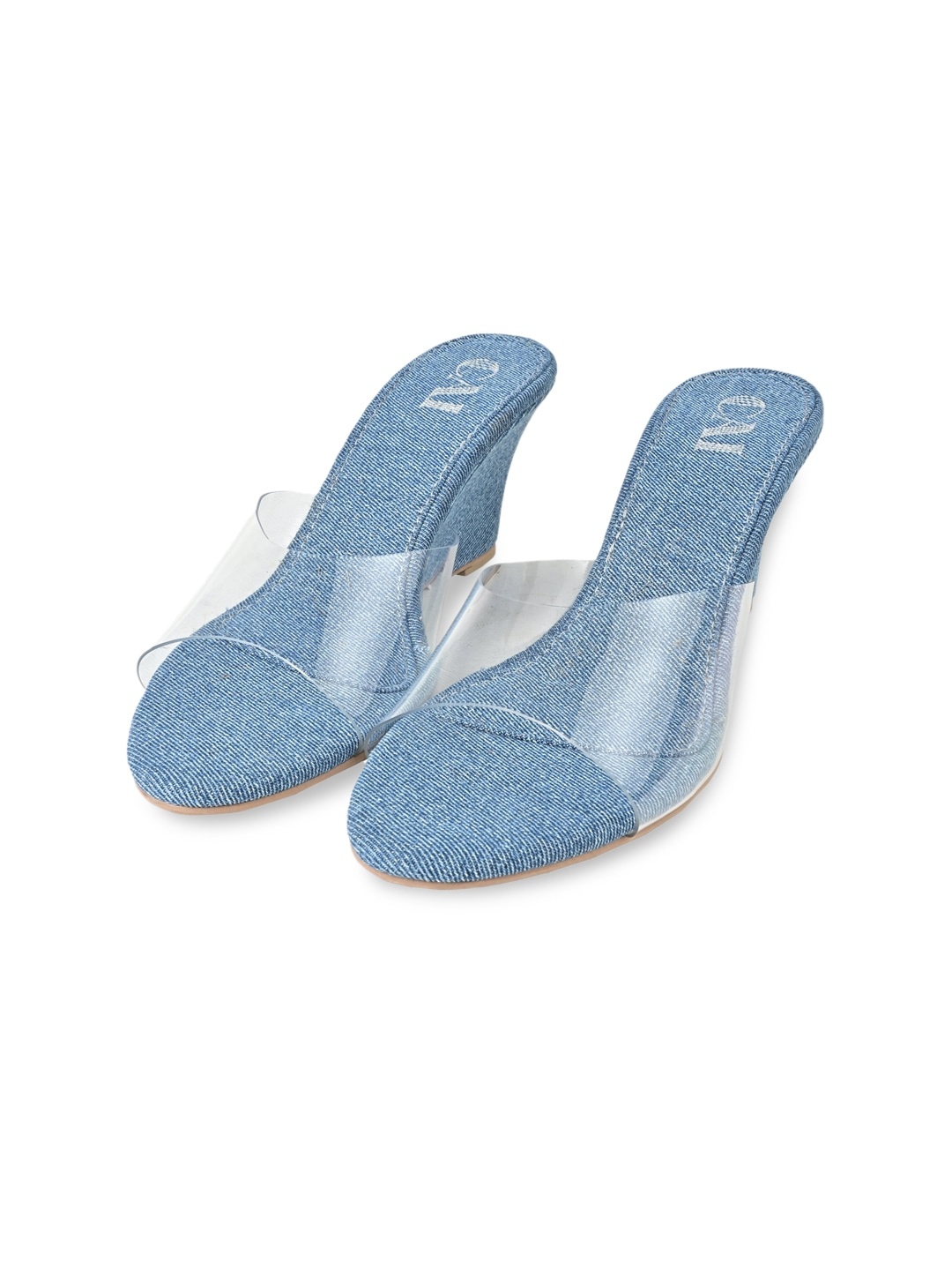 

CAI Open Toe Wedge Heels, Transparent