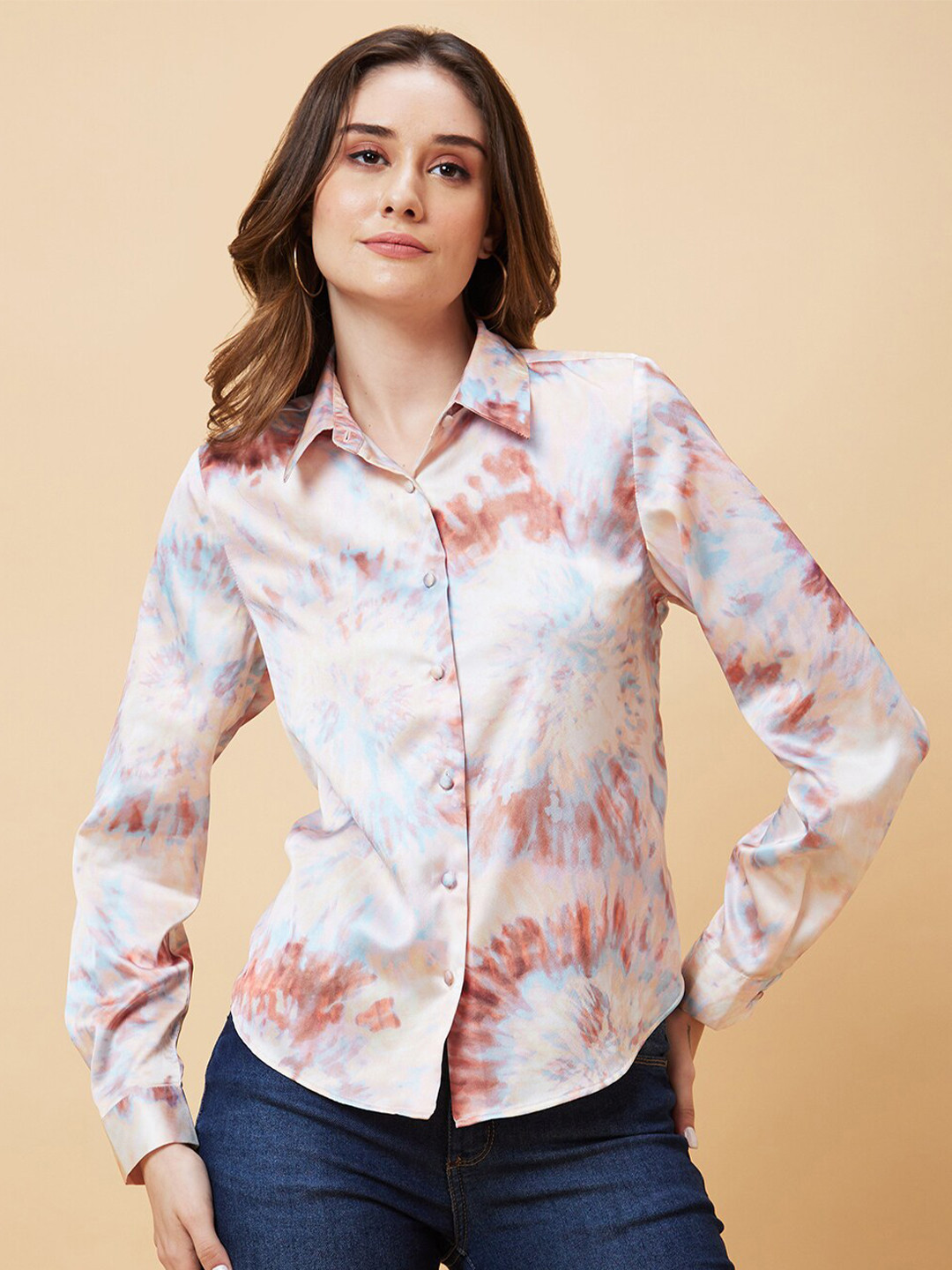 

Globus Women Opaque Printed Casual Shirt, Multi