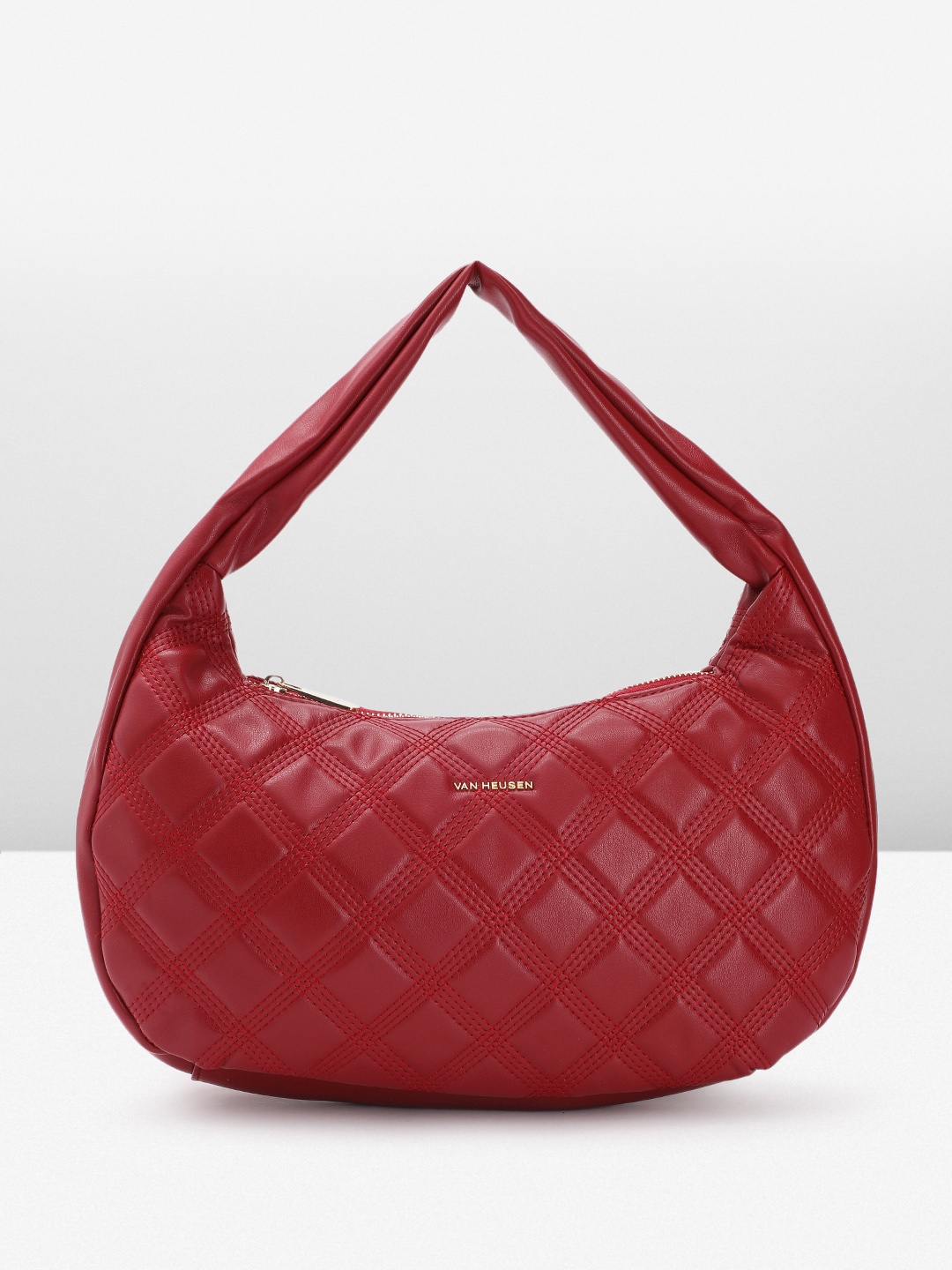 

Van Heusen Self Design Handheld Bag, Maroon