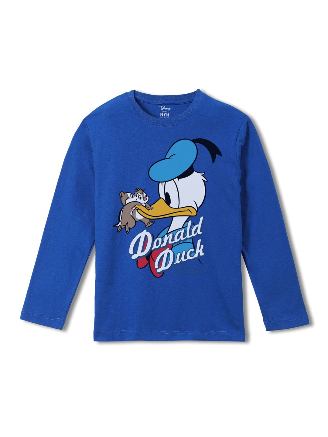 

Wear Your Mind Boys Donald Duck Printed Regular Fit Cotton T-shirt, Blue