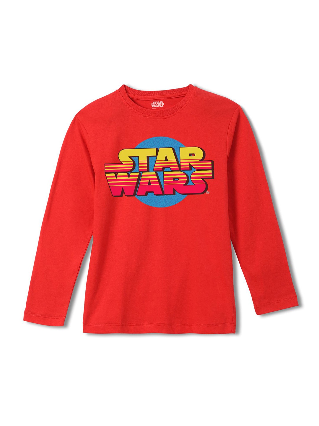 

Wear Your Mind Boys Star Wars Printed Regular Fit Cotton T-shirt, Red