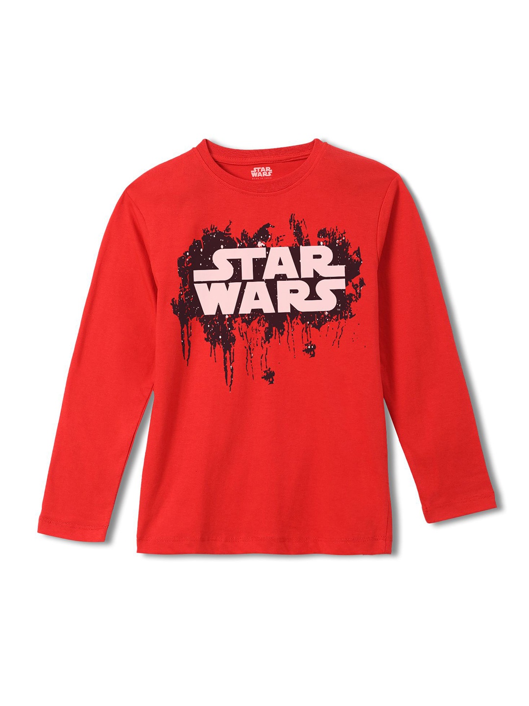 

Wear Your Mind Boys Star Wars Printed Regular Fit Cotton T-shirt, Red