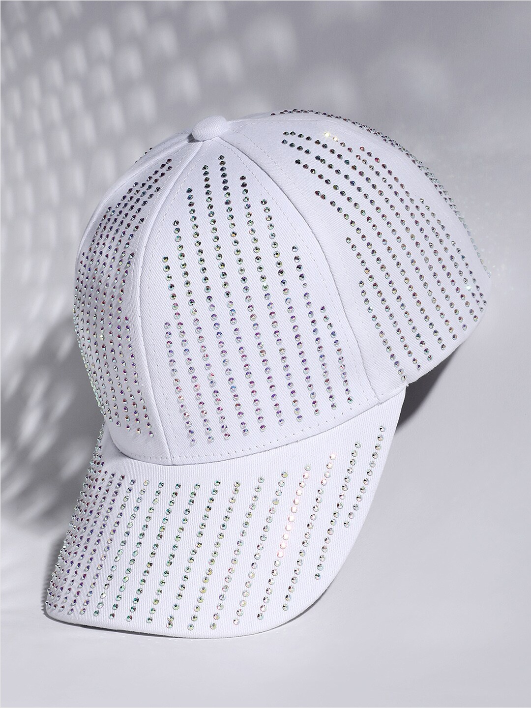 

HAUTE SAUCE by Campus Sutra Women Embellished Baseball Cap, White